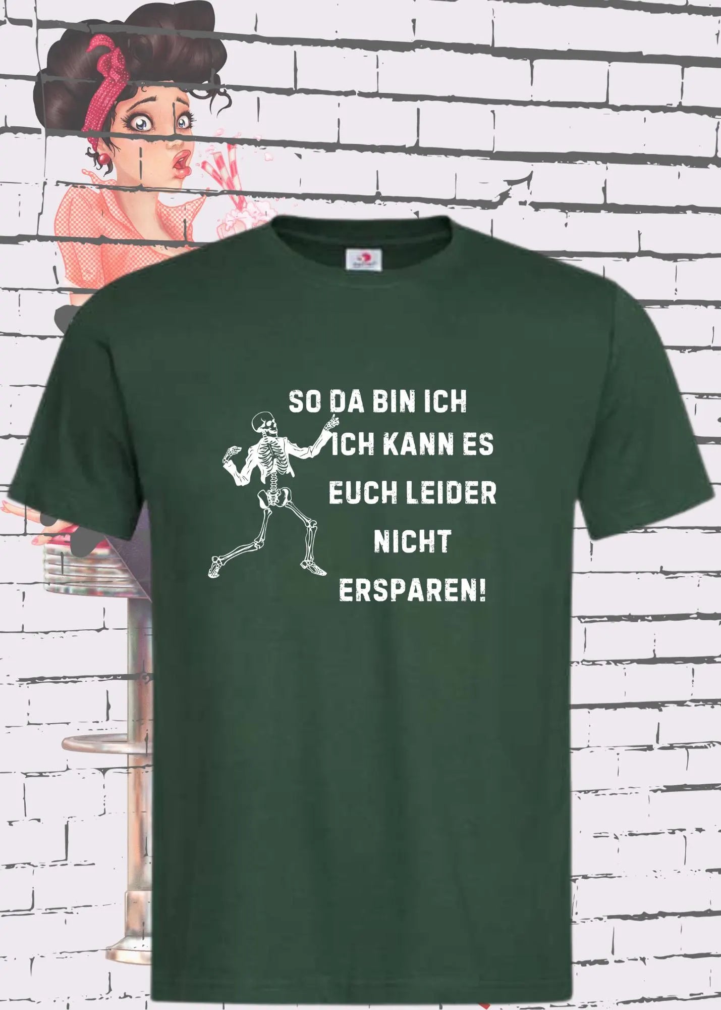 π So da bin ich, ich kann es Euch leider nicht ersparen! - Lustiges Unisex T-Shirt πβ¨