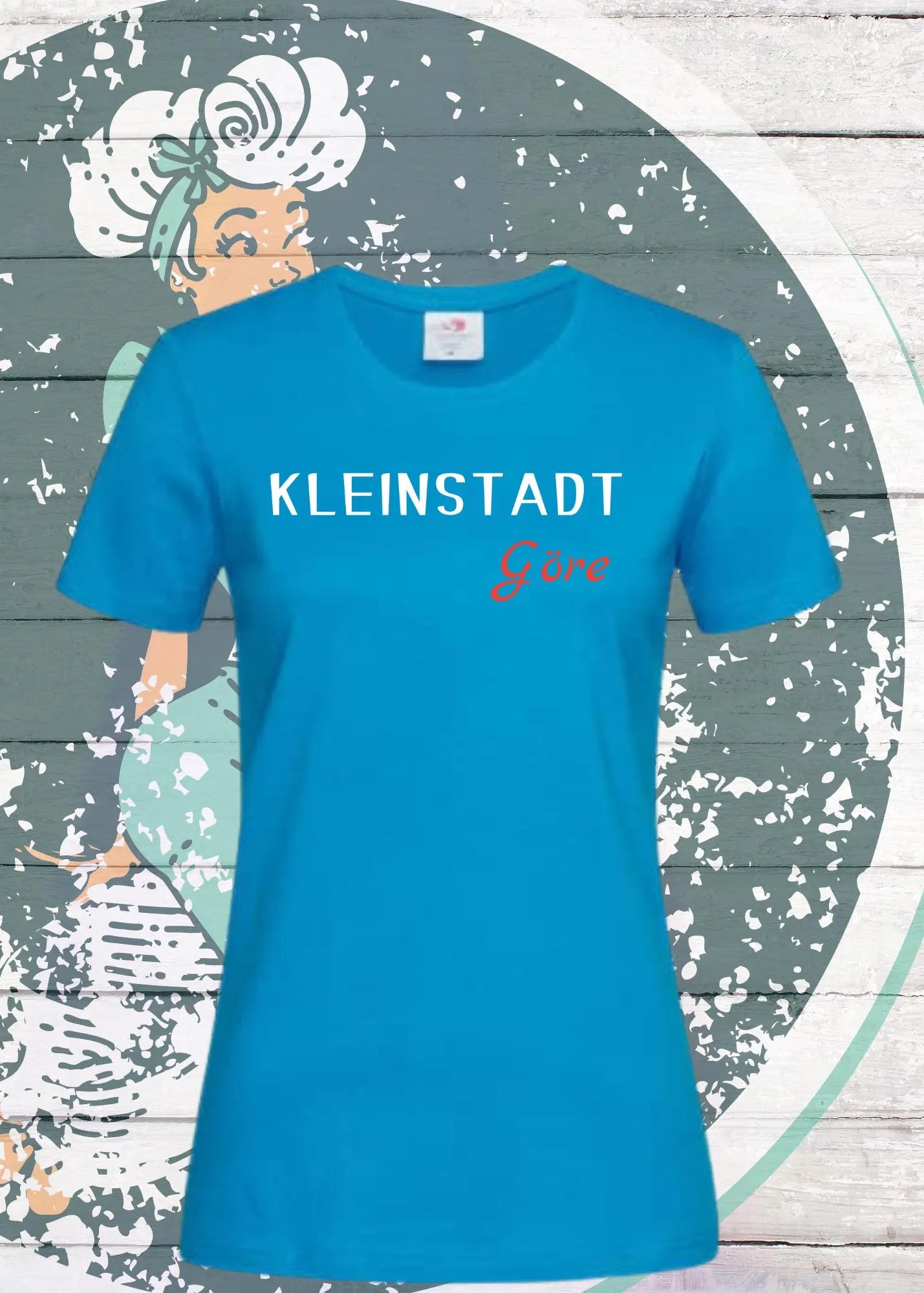 👑 Damen T-Shirt Kleinstadt Göre 💕 Statement Shirt