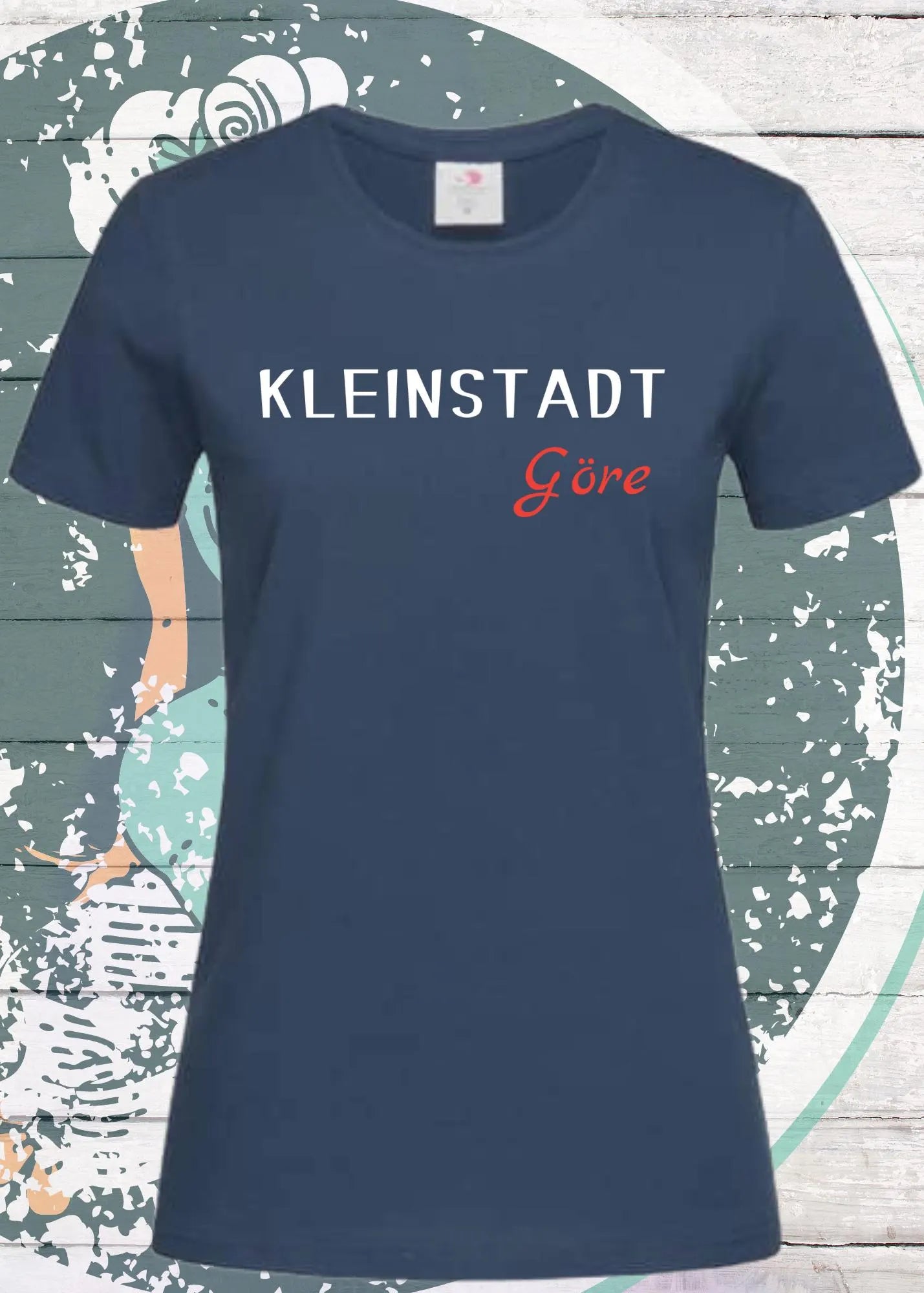 👑 Damen T-Shirt Kleinstadt Göre 💕 Statement Shirt