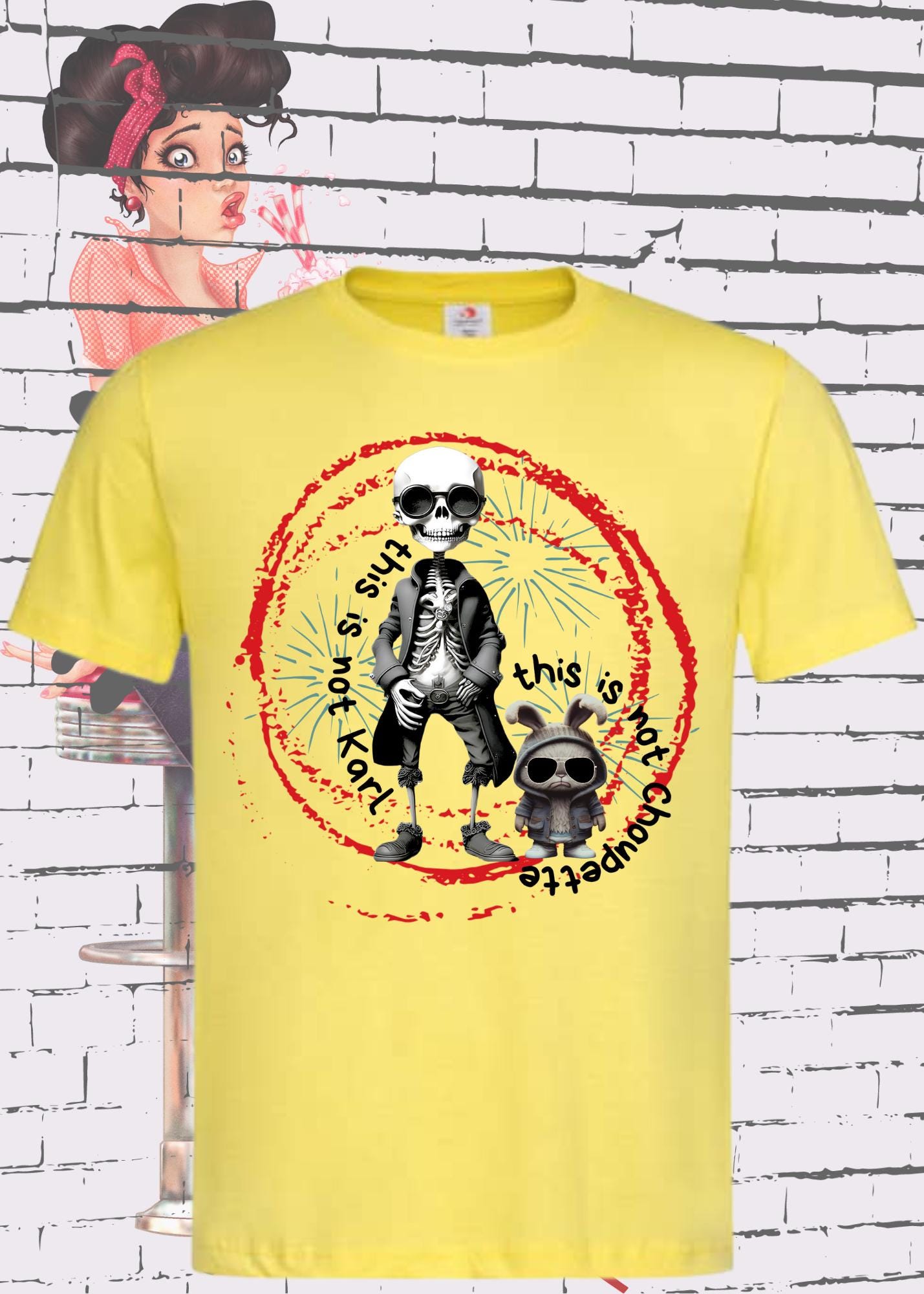 😂 T-Shirt 'This is not Karl this is not Choupette' - Fashion Humor Geschenk Unisex