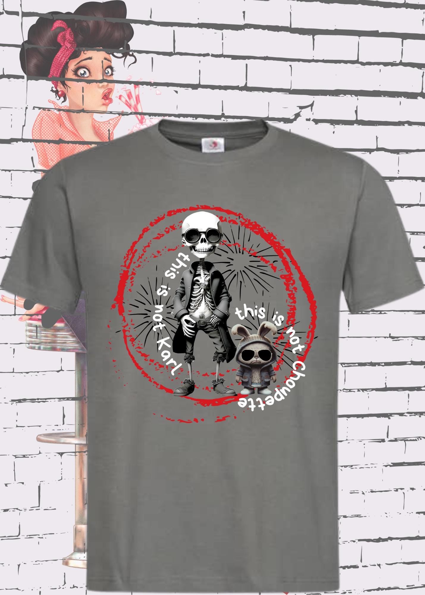 😂 T-Shirt 'This is not Karl this is not Choupette' - Fashion Humor Geschenk Unisex