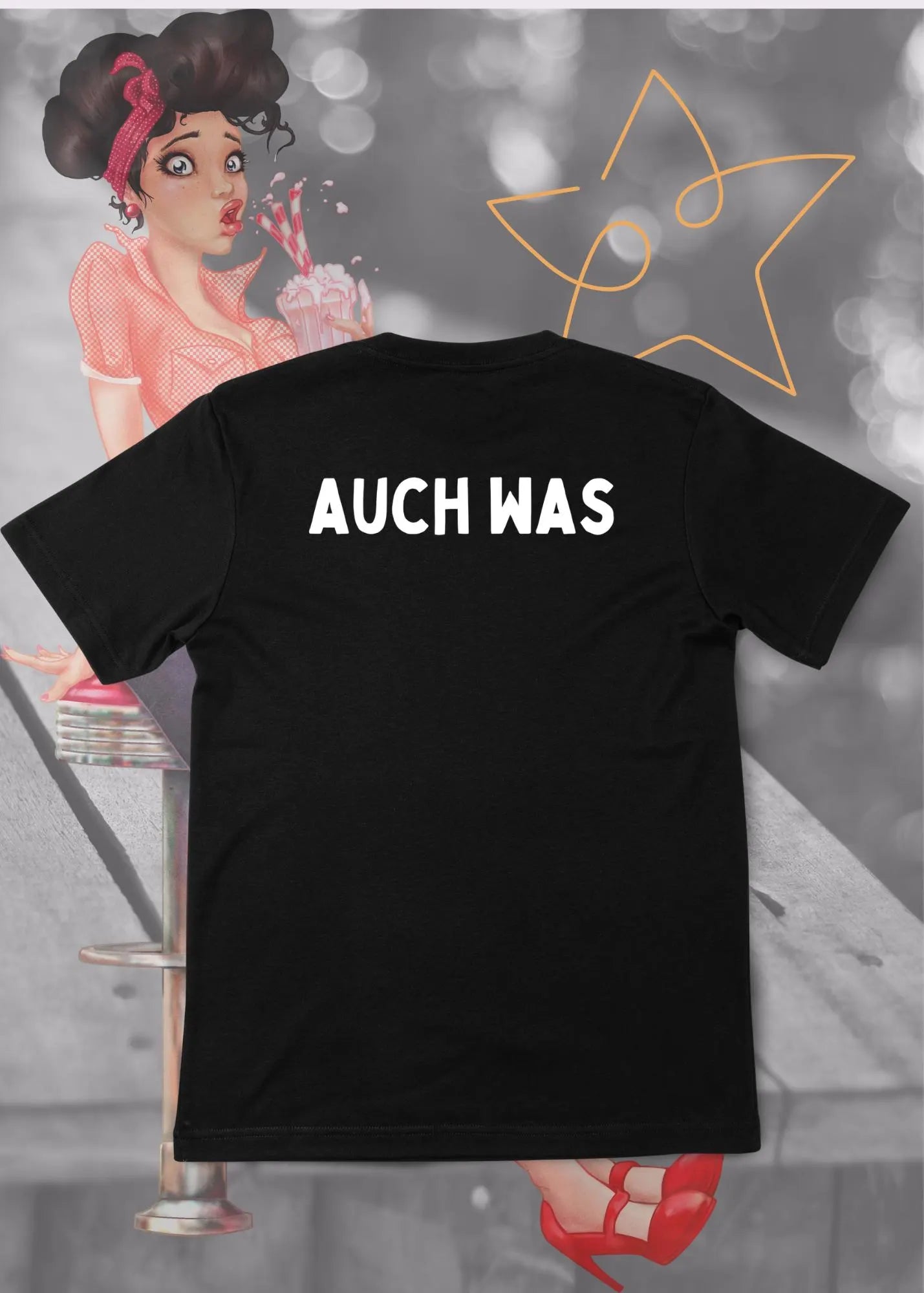 😄 Hinten steht auch was! - Witziges T-Shirt mit Print Vorder- & Rückseite ✨ Unisex