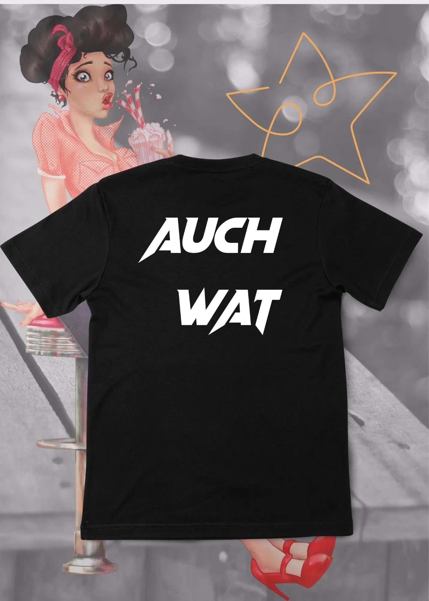 π Unisex T-Shirt 'Hinten Steht Auch Wat' π | Vorne & Hinten Bedruckt