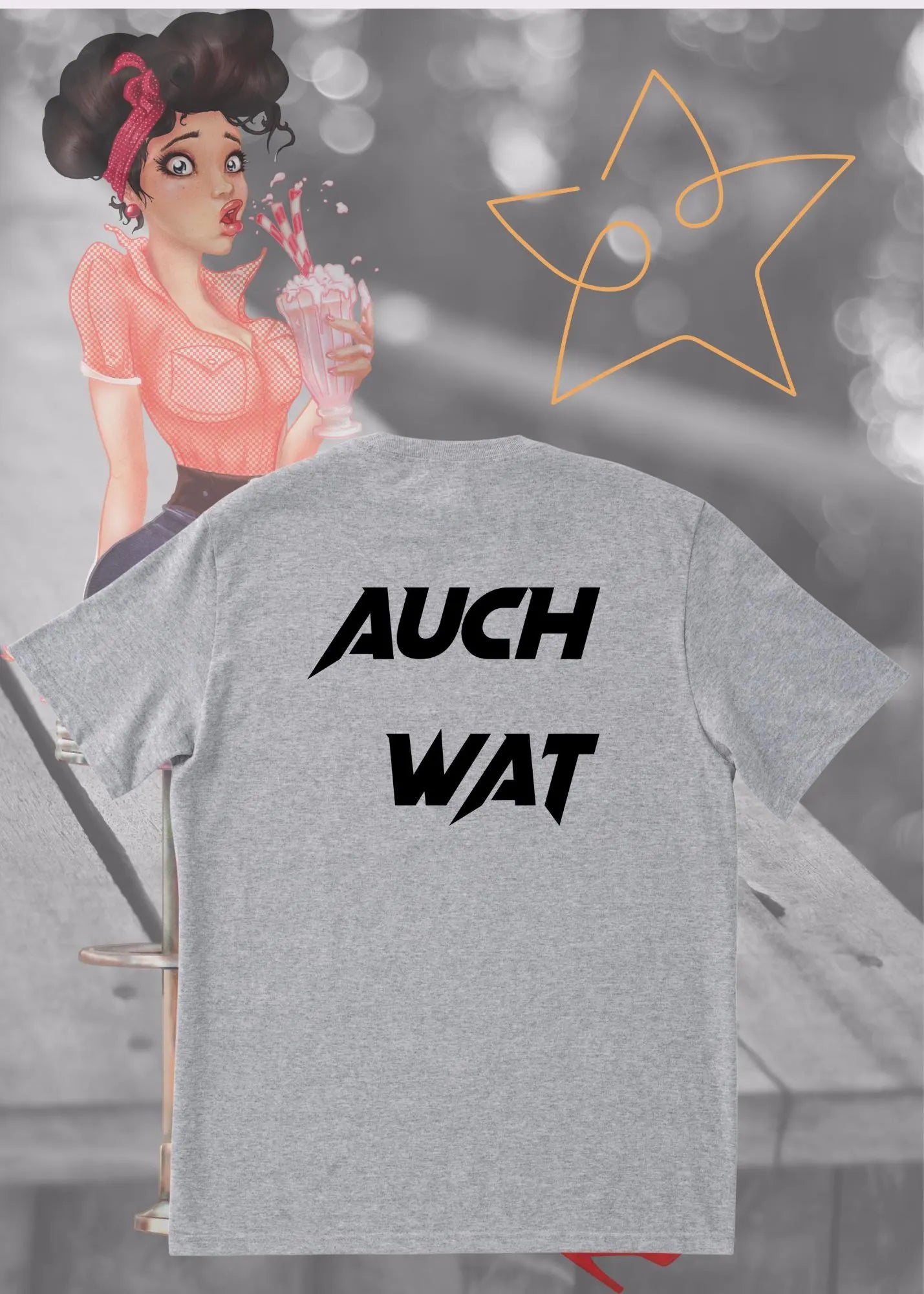π Unisex T-Shirt 'Hinten Steht Auch Wat' π | Vorne & Hinten Bedruckt