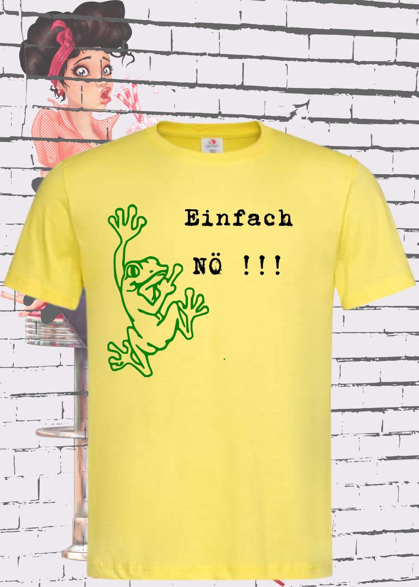 🐸 T-Shirt Einfach NÖ!!! 🙅♂️ Lustige Sprüche Geschenkidee 🎁 Geburtstag Freizeit Frosch Unisex viele Farben 👕