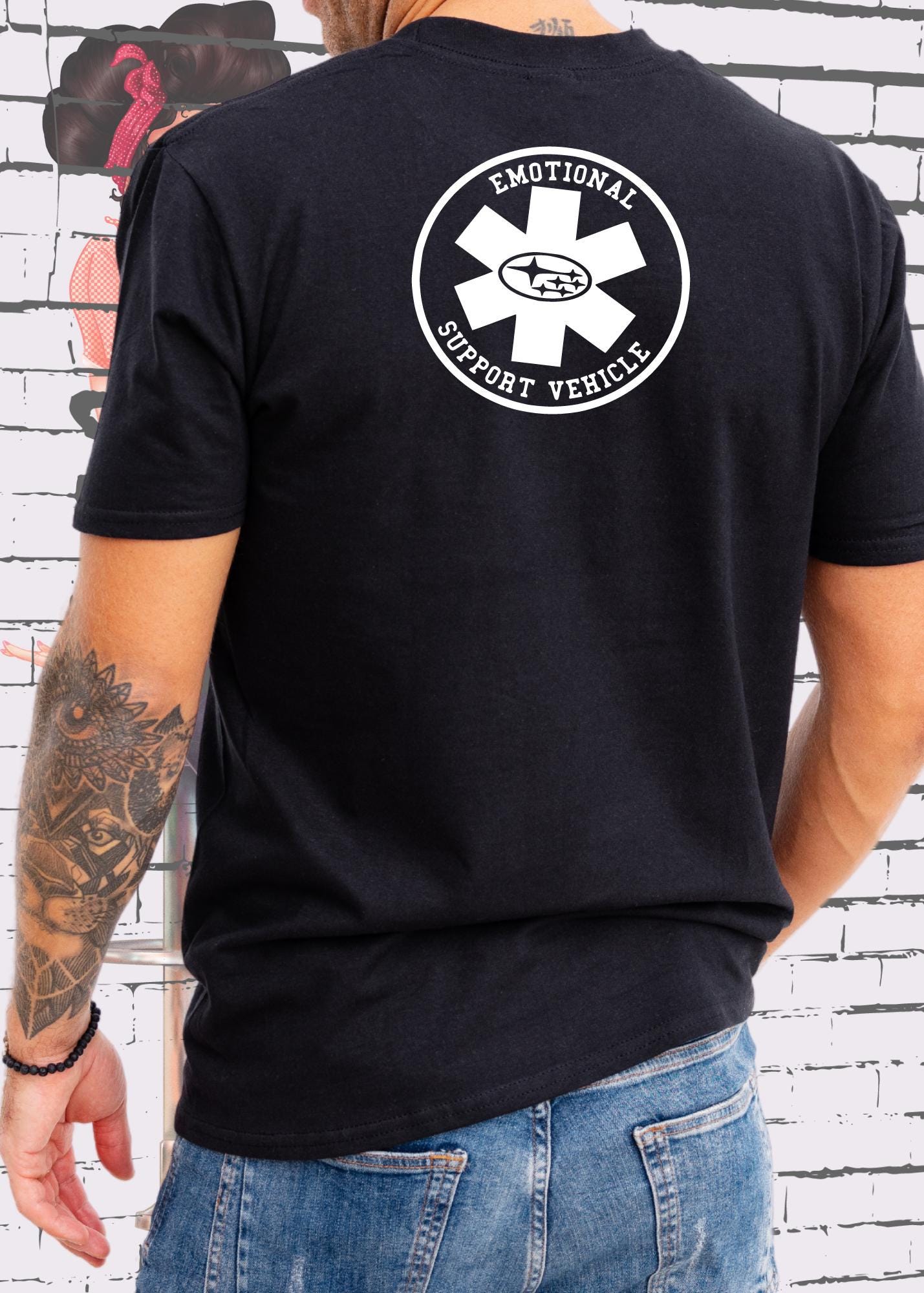 🚗T-Shirt 'Emotional Support Vehicle' - Outdoor Abenteuer Geschenk Unisex