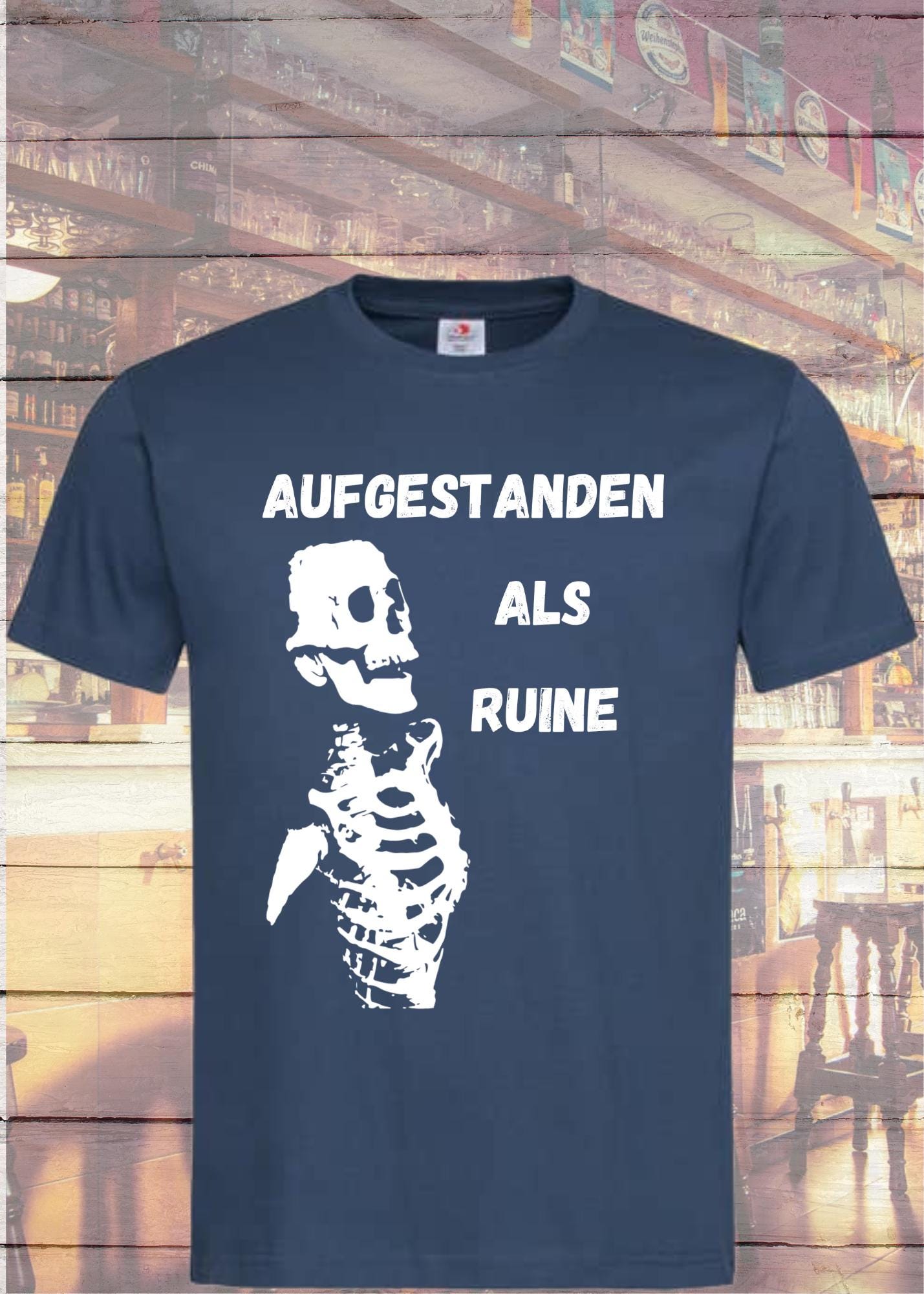 π Aufgestanden als Ruine T-Shirt π΄ Skelett Geschenkidee Unisex π