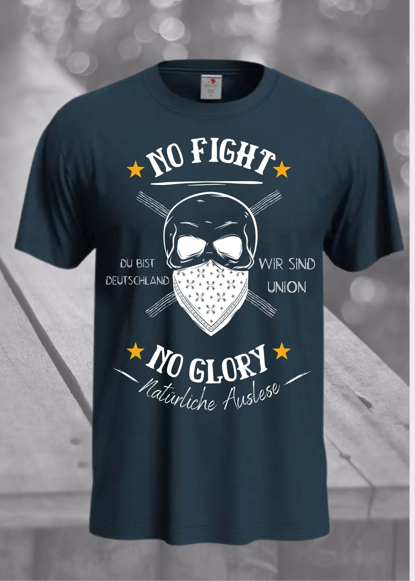 ⚽ Unisex T-Shirt 'No Fight No Glory - Wir Sind Union' - Fan Shirt 🔴