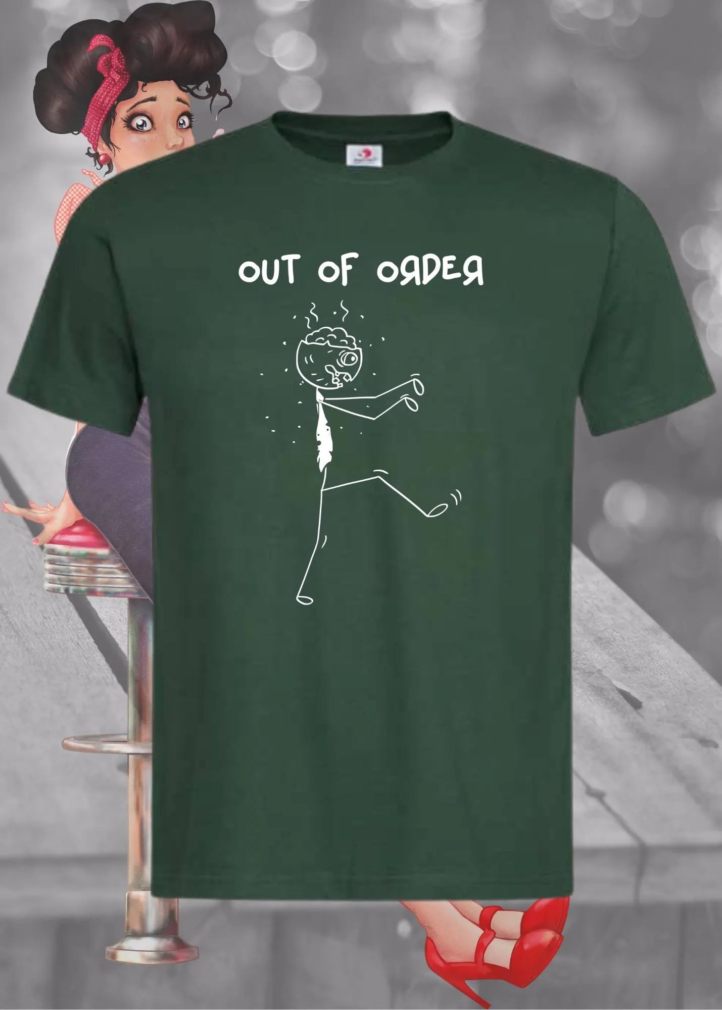 ⚠️ Out Of Order Unisex T-Shirt - Lustiger Defekt-Humor 🔧