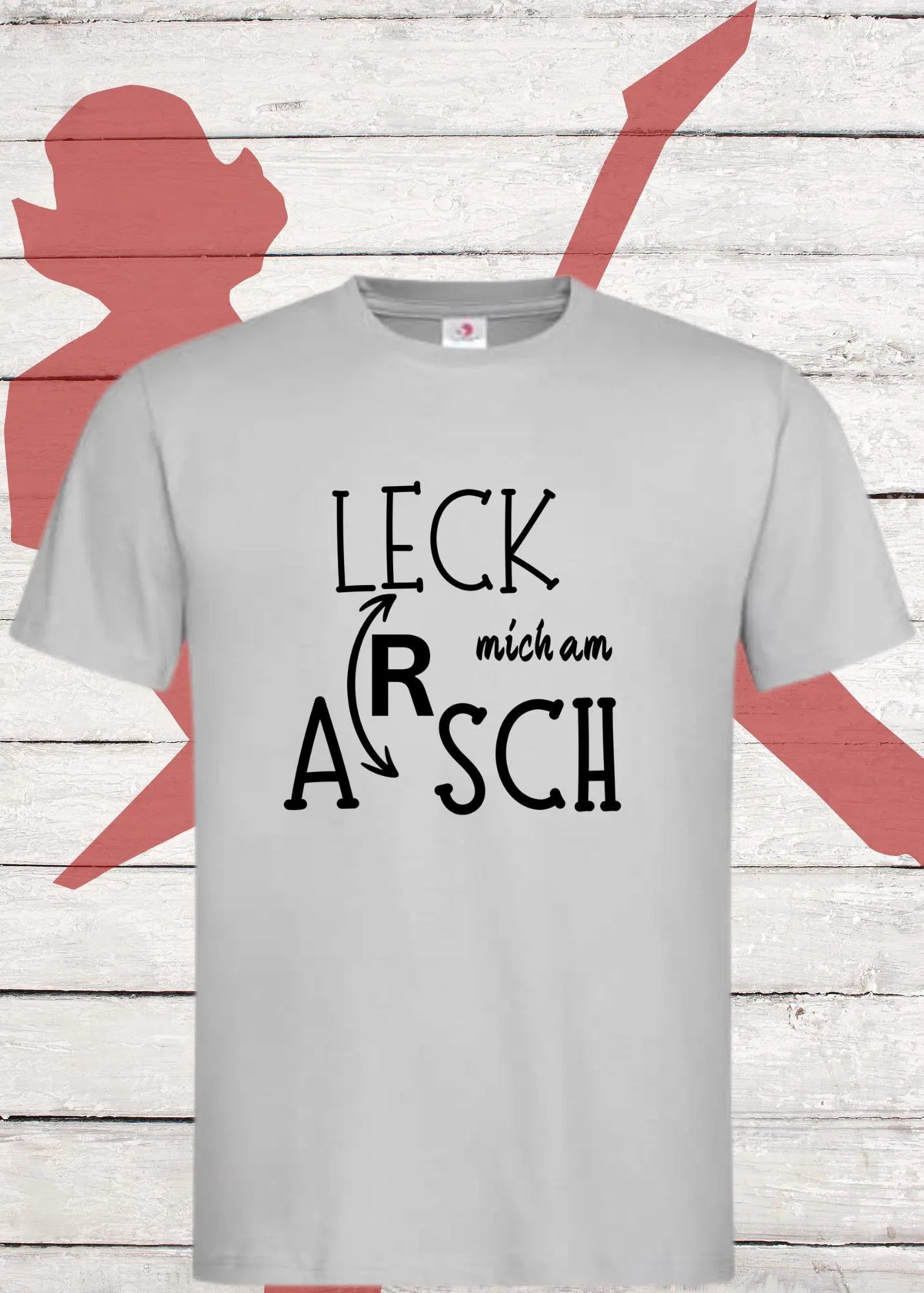 😤 Unisex T-Shirt 'Leck Mich Am Arsch' - Direktes Statement für Rebellen 🖕