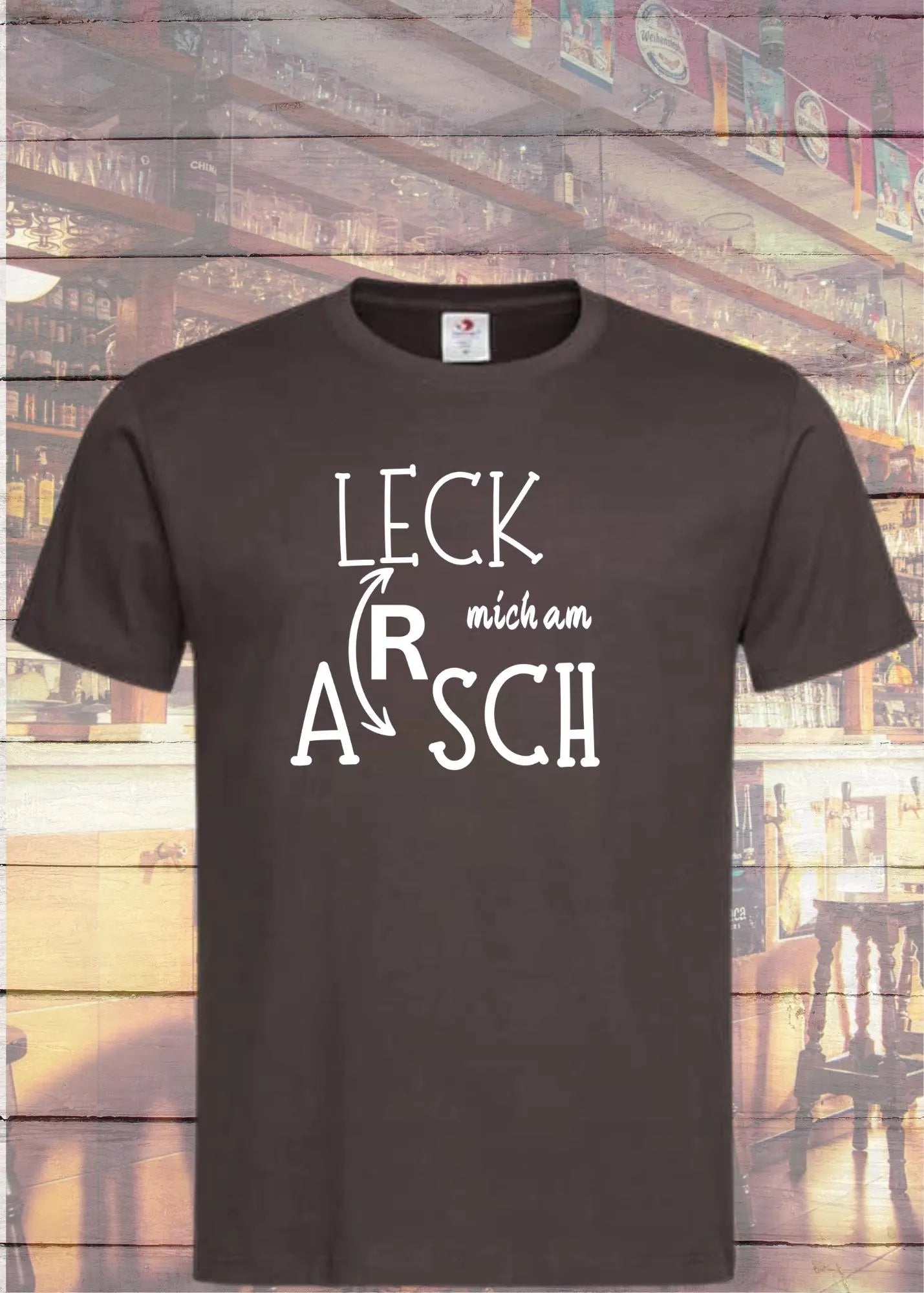 😤 Unisex T-Shirt 'Leck Mich Am Arsch' - Direktes Statement für Rebellen 🖕
