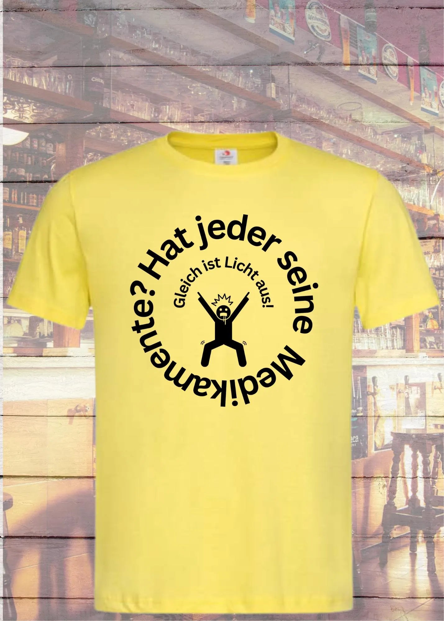 ๐ Unisex T-Shirt 'Hat Jeder Seine Medikamente - Gleich Ist Licht Aus!' ๐ด | Schlafzeit Humor Shirt