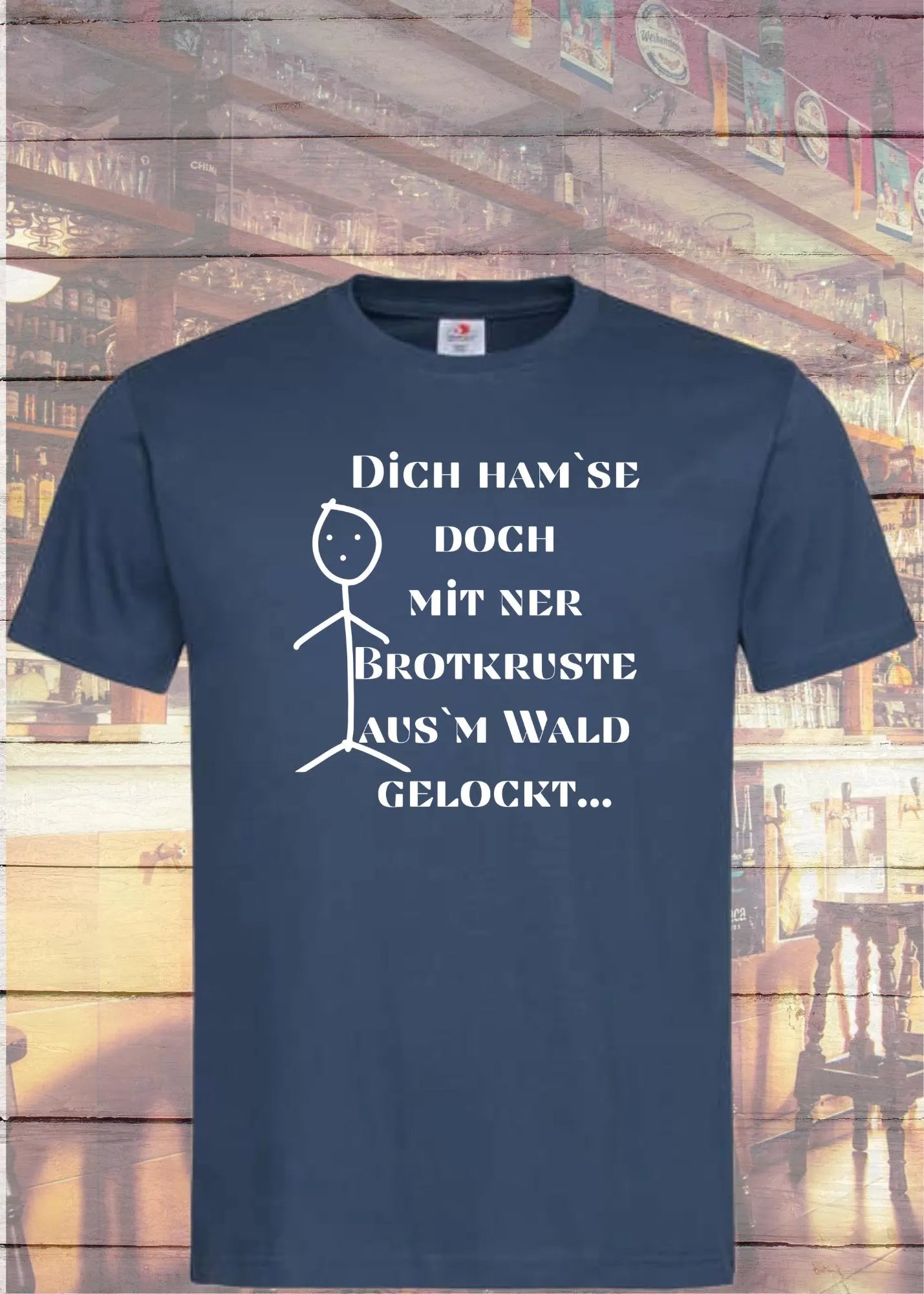 🌲 Unisex T-Shirt 'Dich Hamse Mit Ner Brotkruste Aus`m Wald Gelockt' - Märchen Humor Shirt 🍞