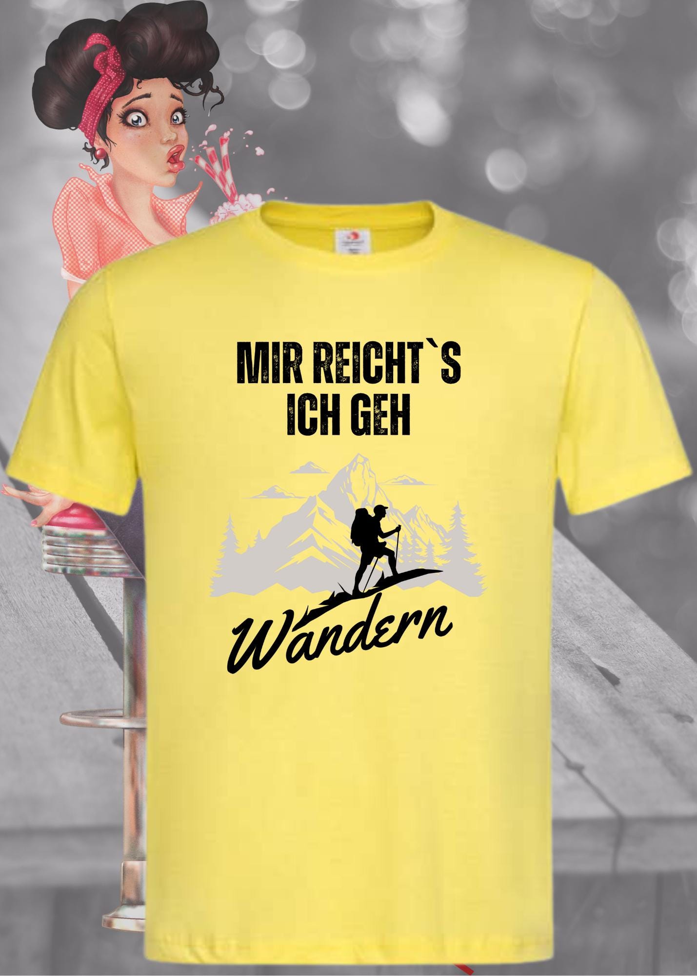 🥾 T-Shirt 'Mir reichts ich geh wandern!' - Witziges Wanderer Geschenk Unisex