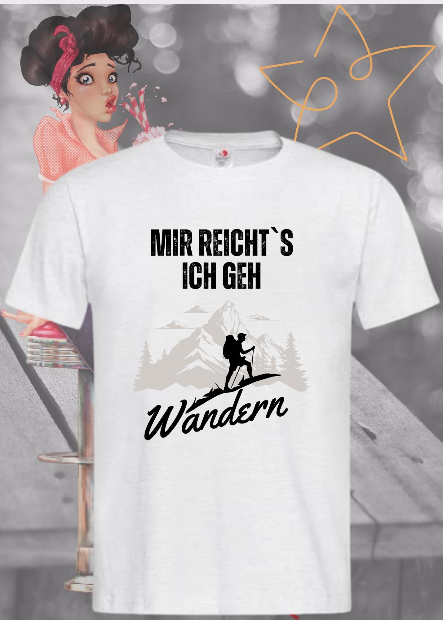 🥾 T-Shirt 'Mir reichts ich geh wandern!' - Witziges Wanderer Geschenk Unisex