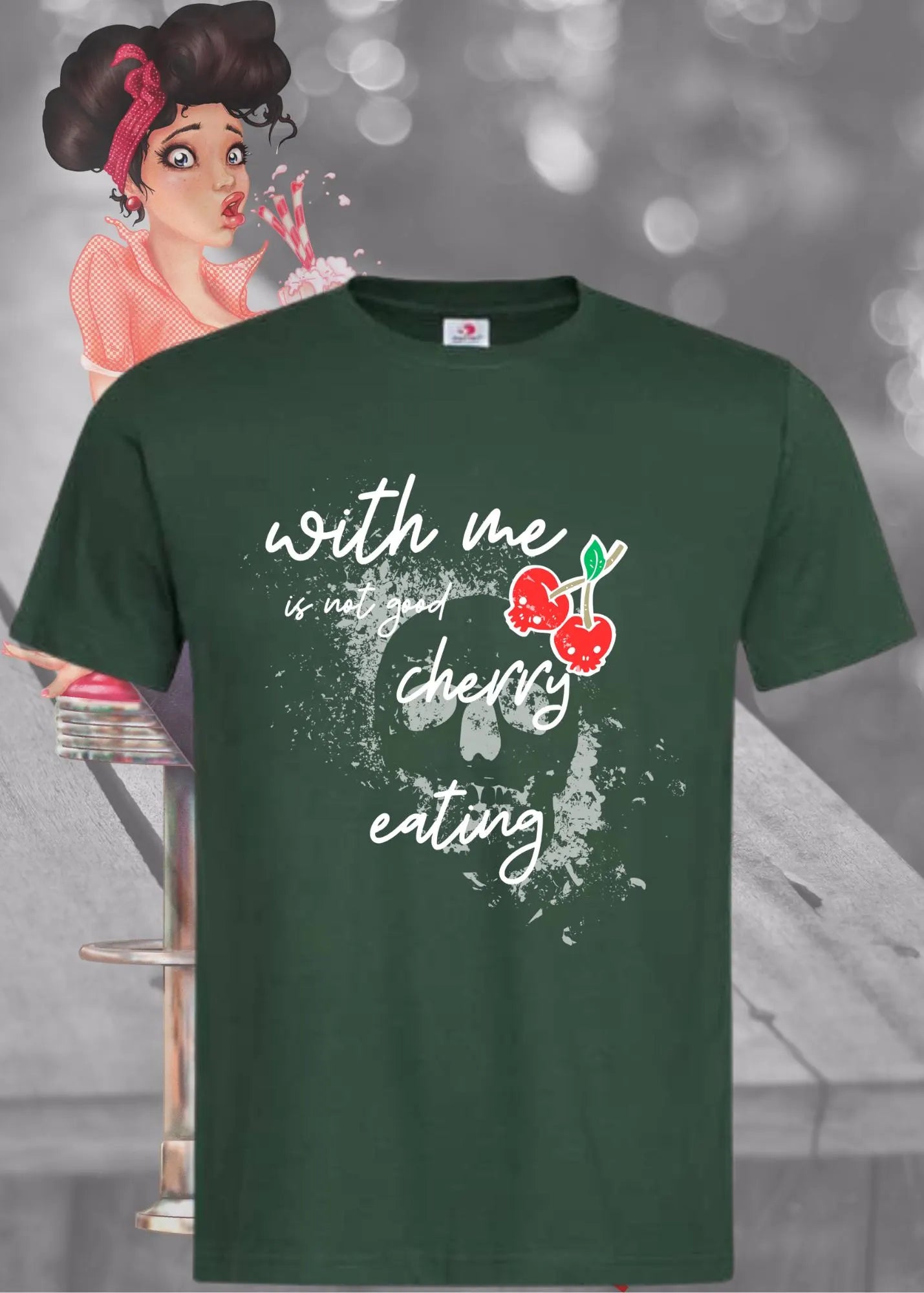π With Me Is Not Good Cherry Eating - Lustiger Denglisch Spruch π