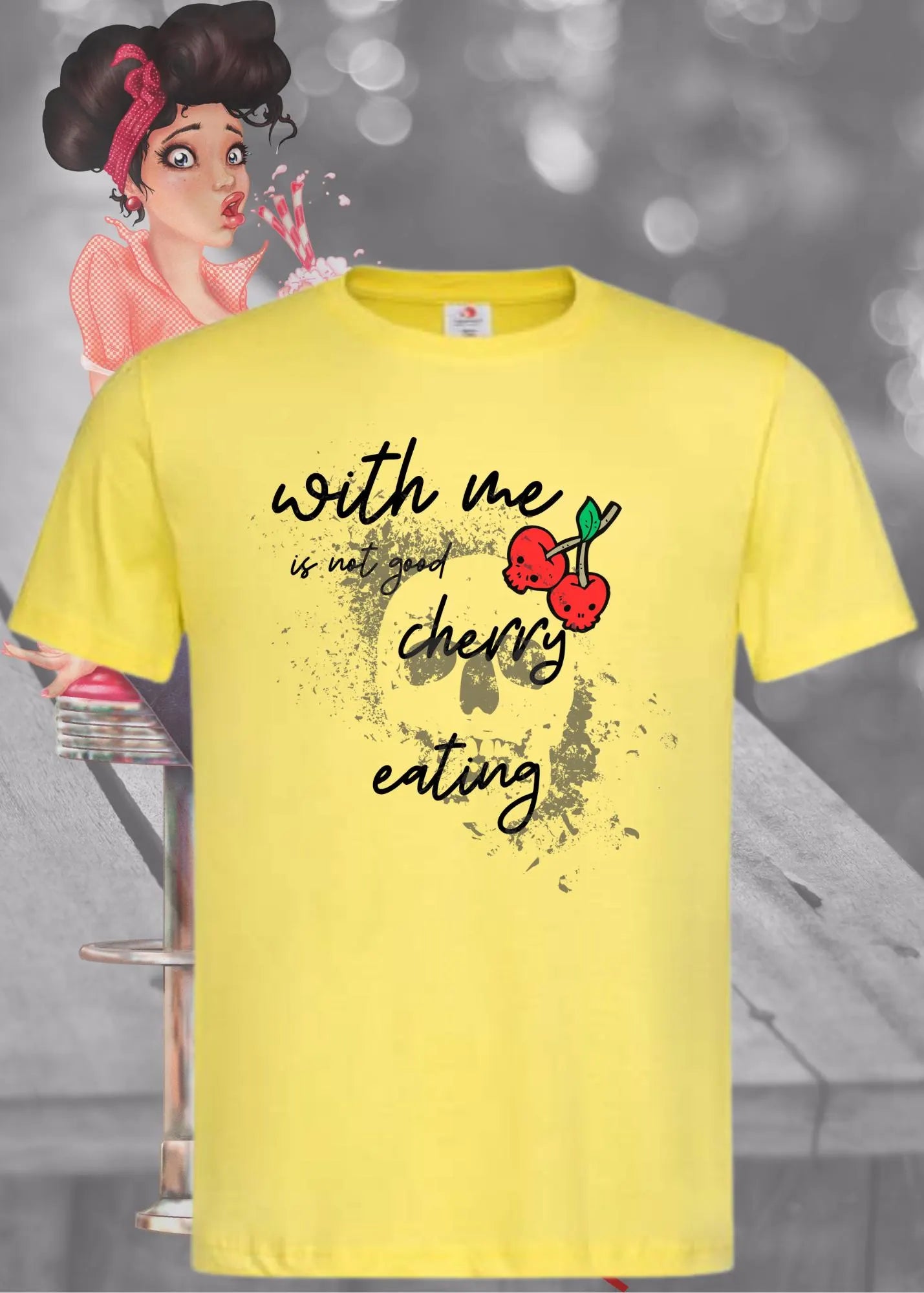 π With Me Is Not Good Cherry Eating - Lustiger Denglisch Spruch π
