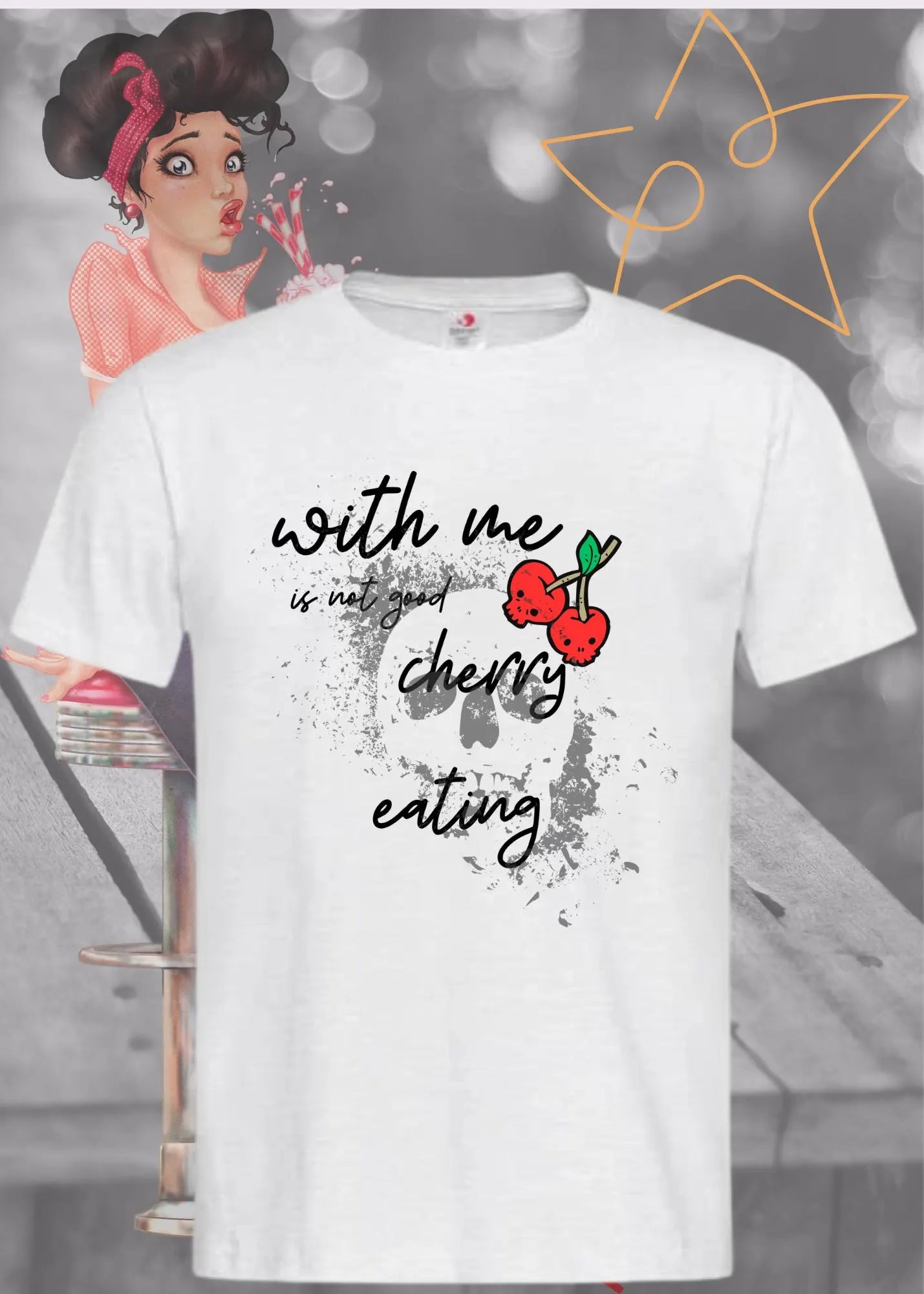 π With Me Is Not Good Cherry Eating - Lustiger Denglisch Spruch π