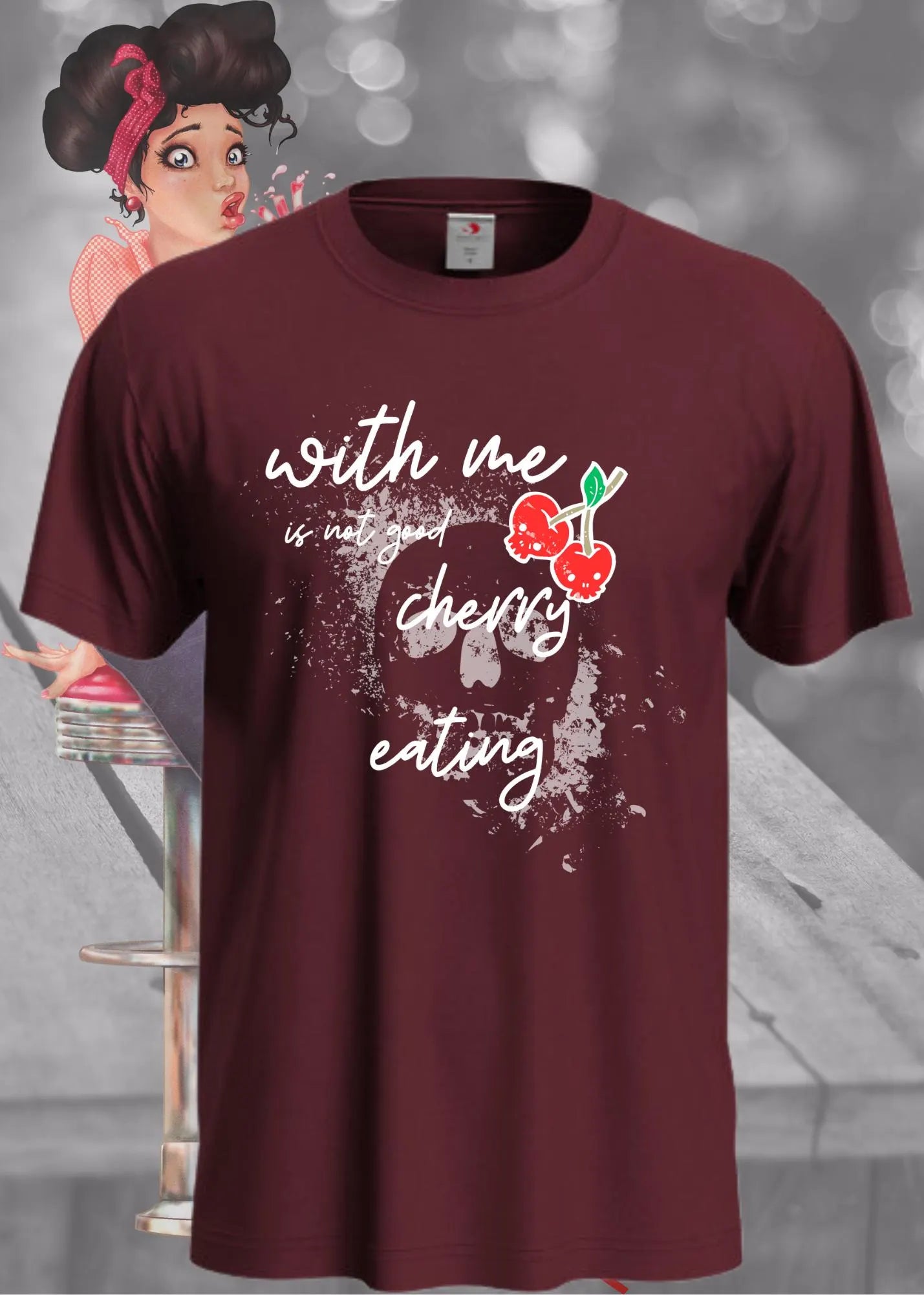 π With Me Is Not Good Cherry Eating - Lustiger Denglisch Spruch π