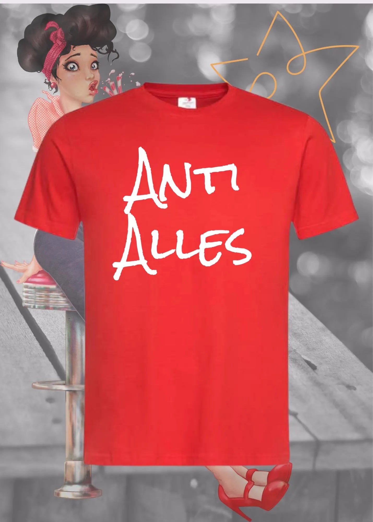 🚫 Unisex T-Shirt 'Anti Alles' - Rebellisches Statement für Querdenker 😤