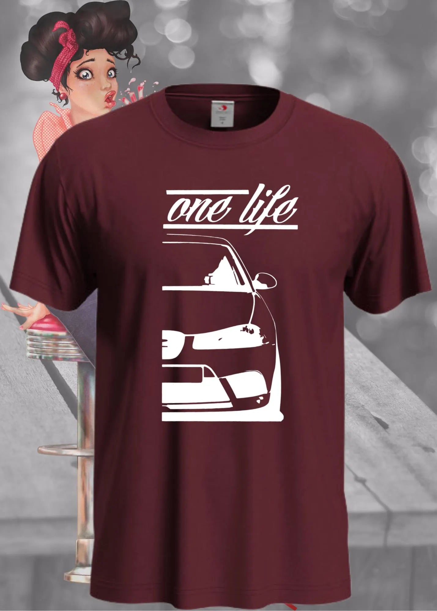 π Unisex T-Shirt 'One Life Car' π | Auto-Liebhaber Statement Shirt