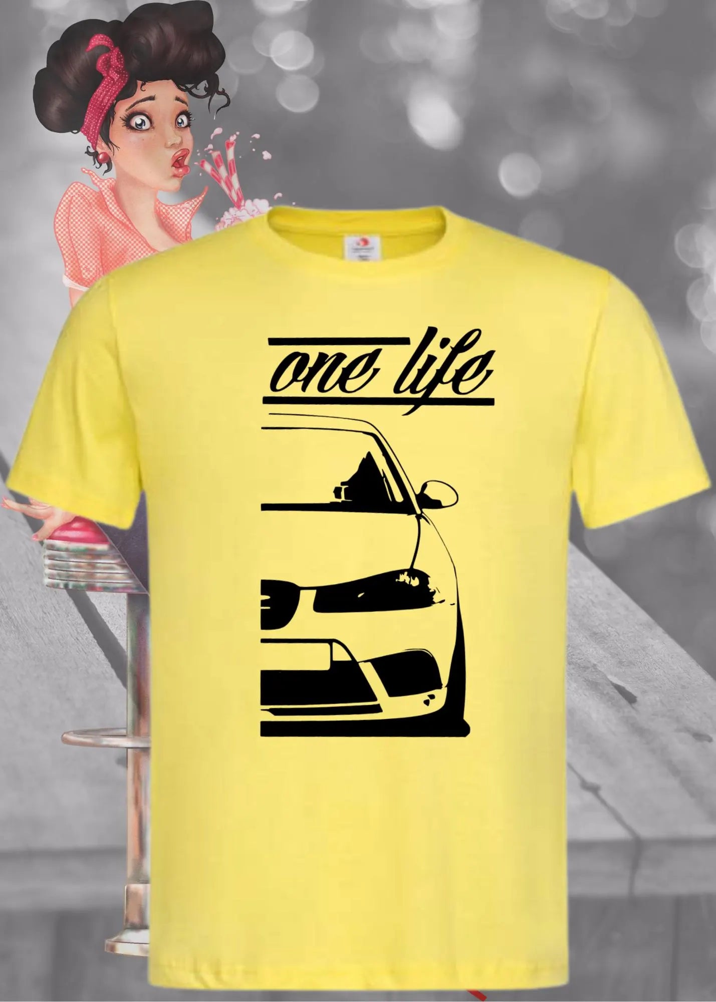 π Unisex T-Shirt 'One Life Car' π | Auto-Liebhaber Statement Shirt