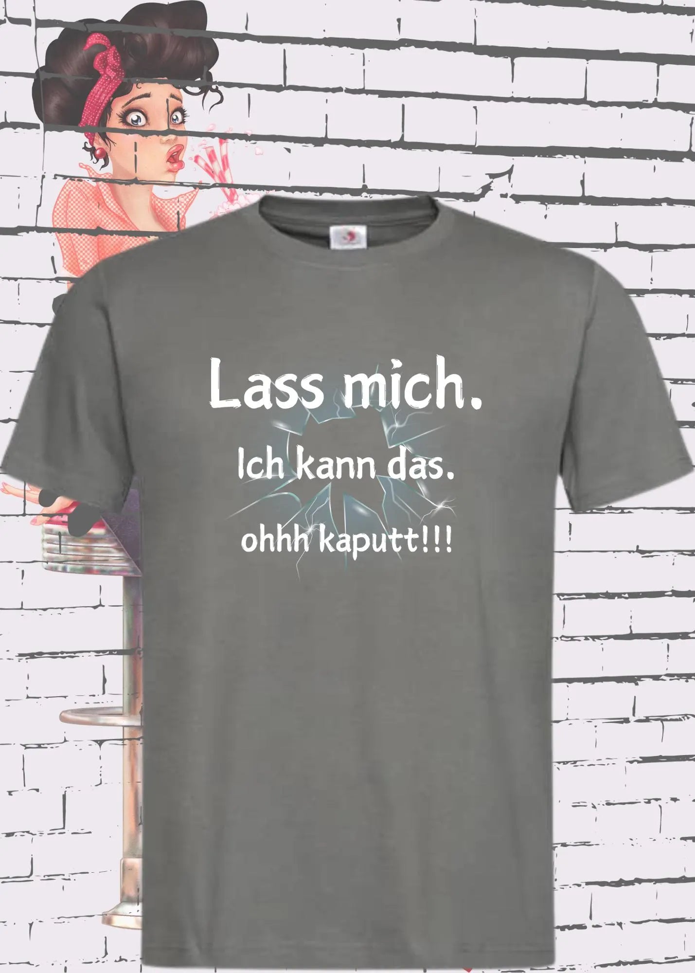 🔧 Unisex T-Shirt 'Lass mich ich kann das... ohhh kaputt' - Lustiger Handwerker Spruch