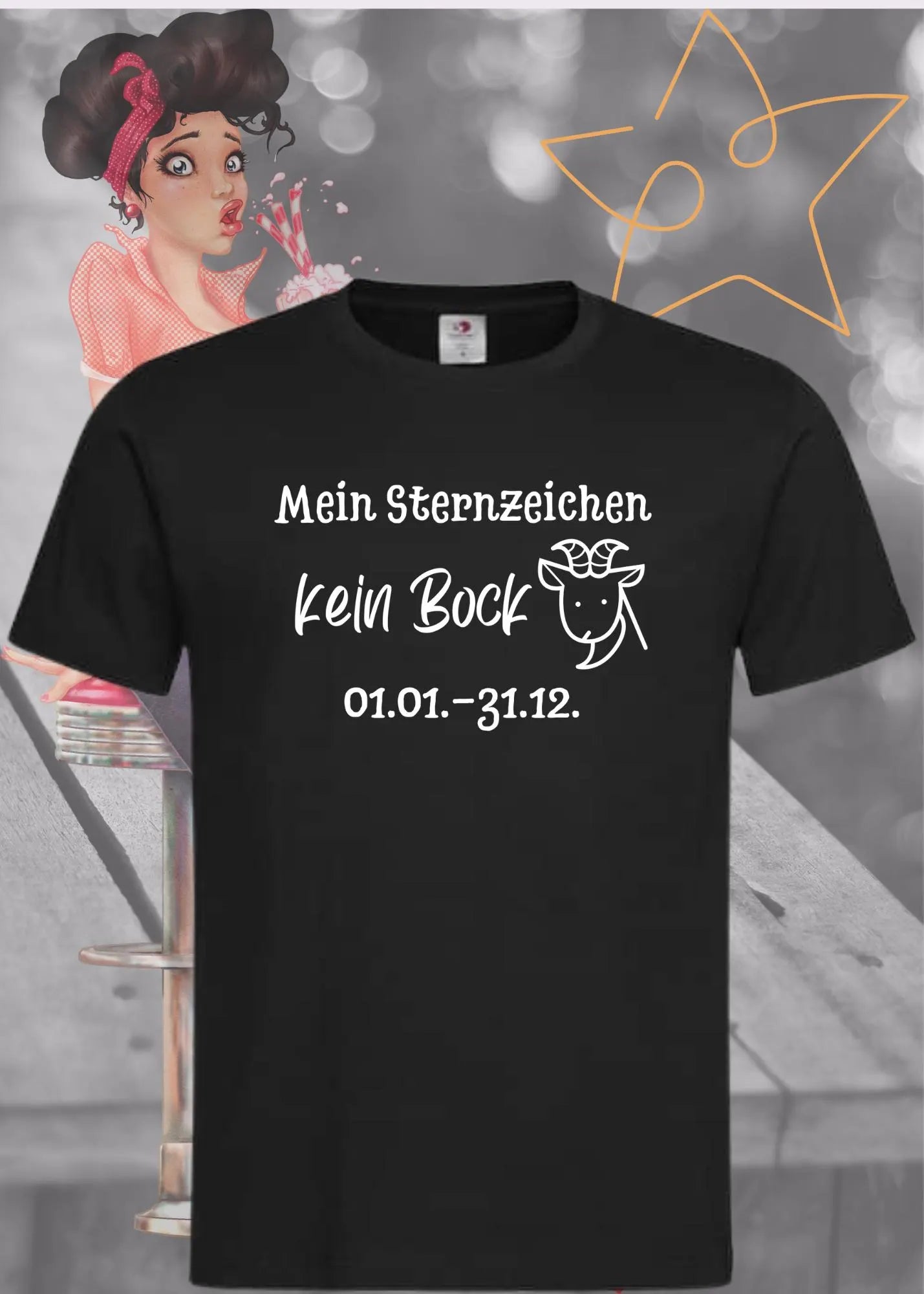 🔮 Mein Sternzeichen: Kein Bock! - Witziges Unisex T-Shirt ✨😂