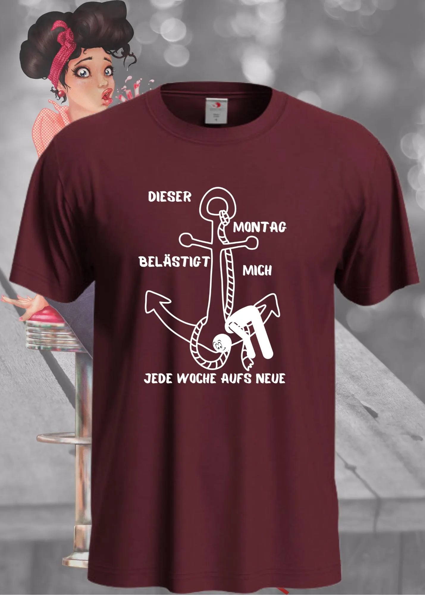 😩Unisex T-Shirt 'Dieser Montag belästigt mich immer wieder aufs Neue' 📅 - Witziges Anti-Montag Shirt 😂