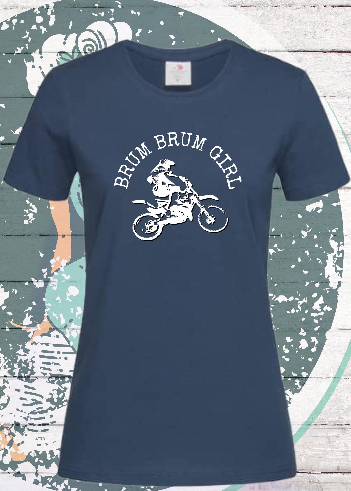 π΅π¨ Damen T-Shirt Brum Brum Girl - Moped Cruiserin! ποΈ