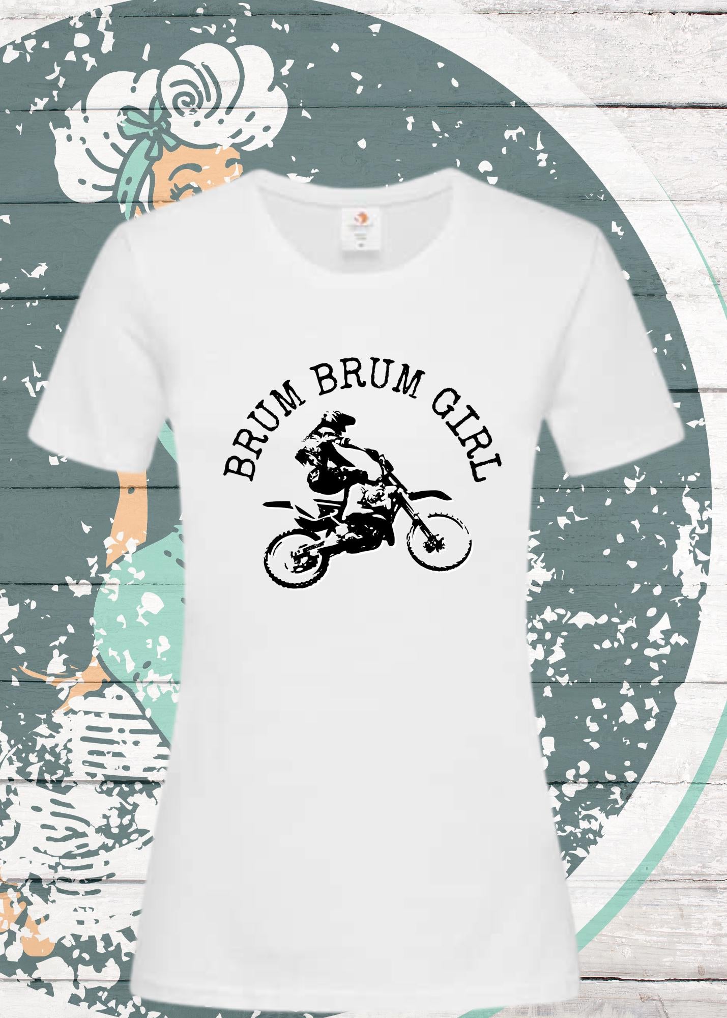 π΅π¨ Damen T-Shirt Brum Brum Girl - Moped Cruiserin! ποΈ