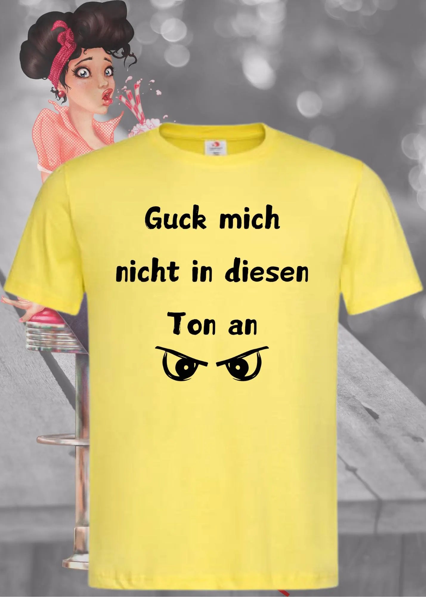 ๐ค Unisex T-Shirt 'Guck Mich Nicht In Diesem Ton An' - Witziges Statement Shirt ๐