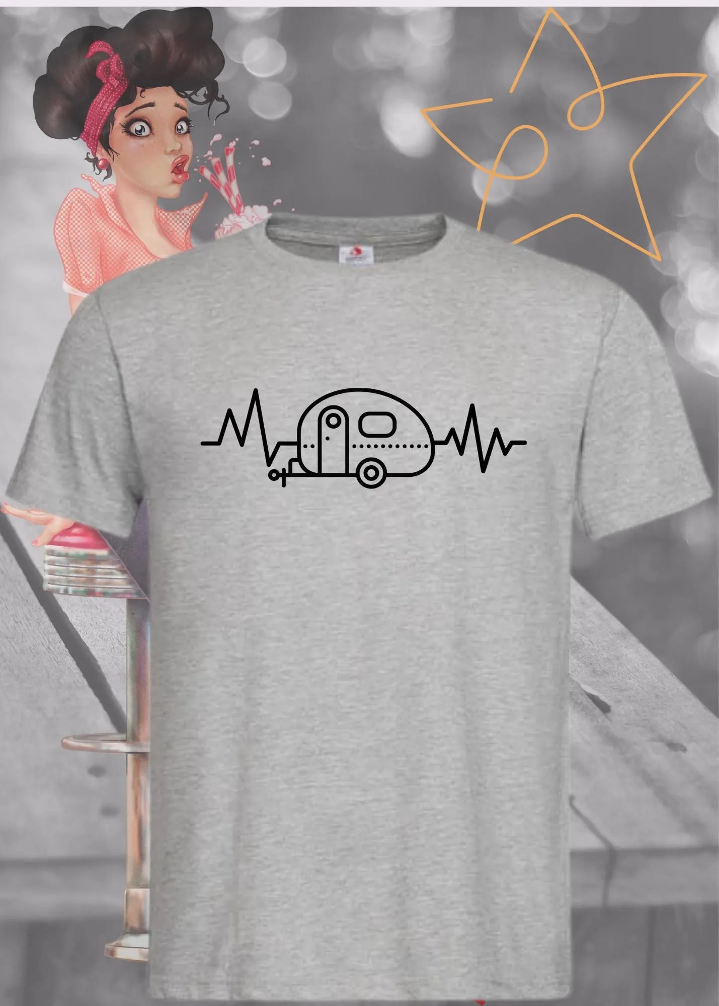 🚐 Unisex T-Shirt 'Wohnwagenlove' - Camping Liebhaber Shirt ❤️
