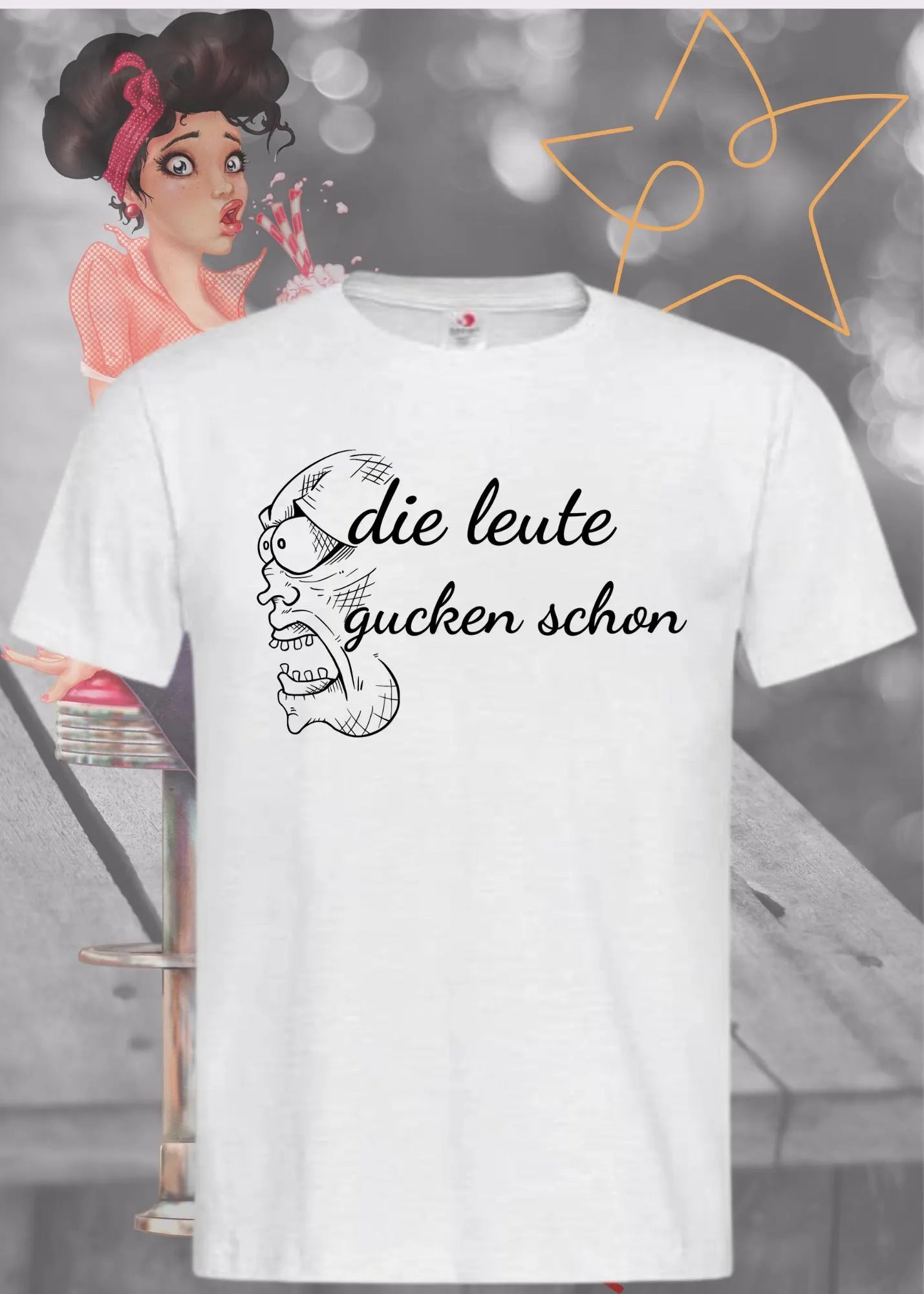 π Unisex T-Shirt 'Die Leute Gucken Schon' π | Selbstbewusstes Statement Shirt