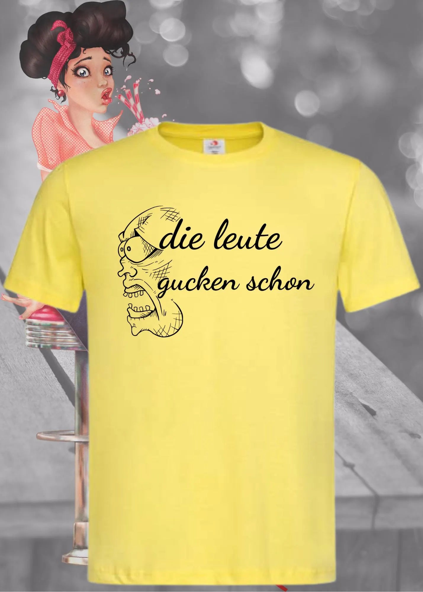 π Unisex T-Shirt 'Die Leute Gucken Schon' π | Selbstbewusstes Statement Shirt