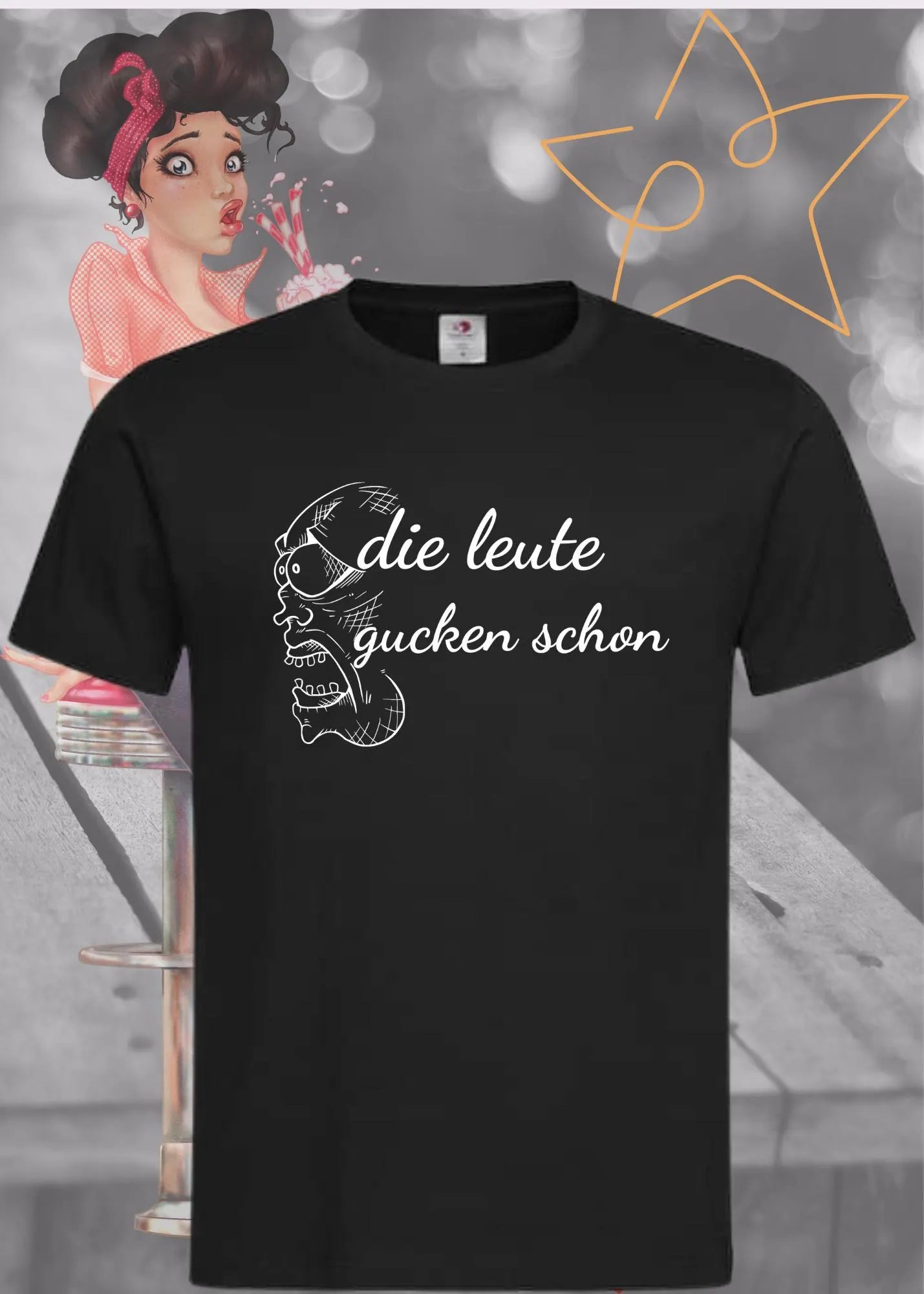 π Unisex T-Shirt 'Die Leute Gucken Schon' π | Selbstbewusstes Statement Shirt