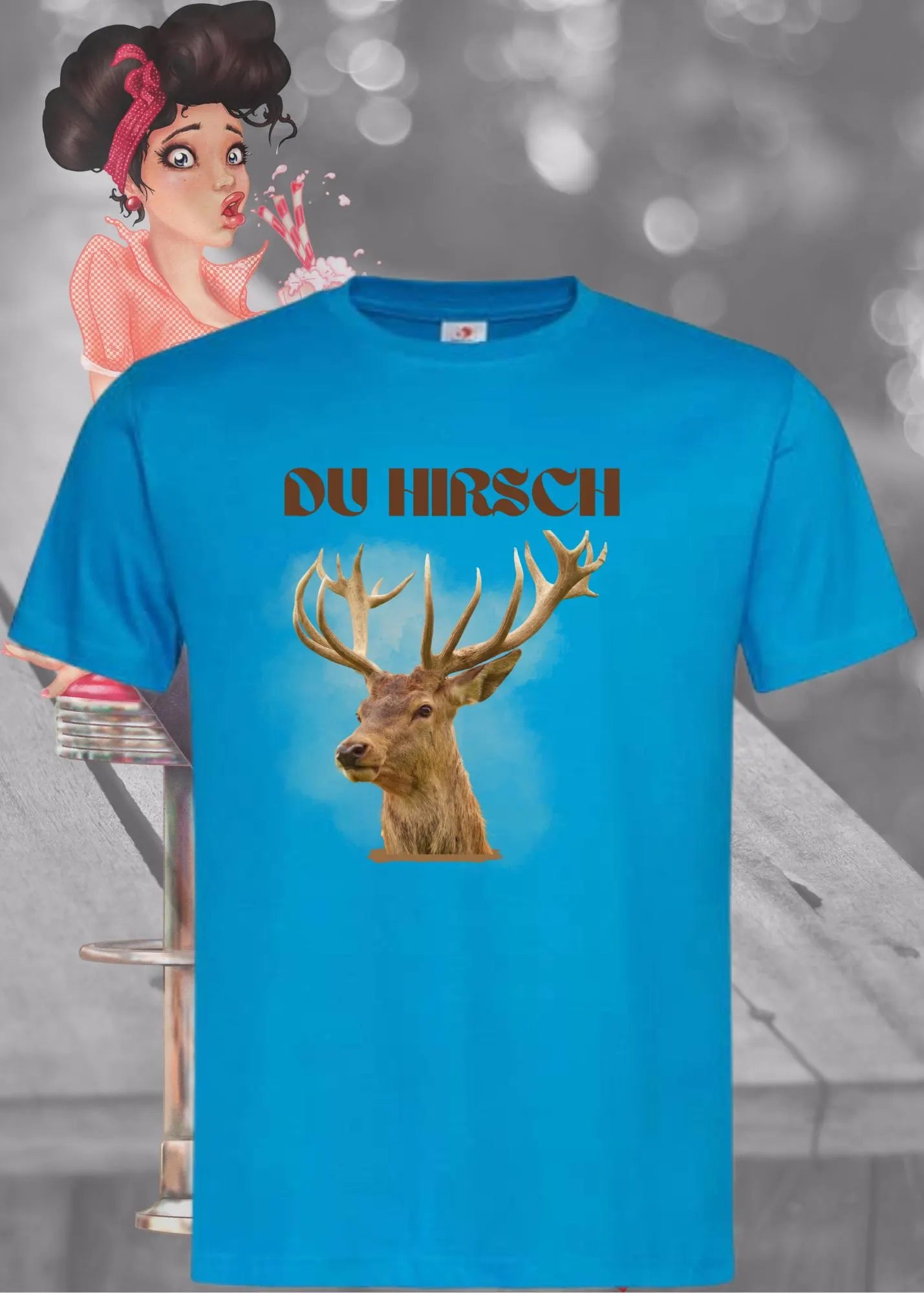 ๐ฆ Unisex T-Shirt 'Du Hirsch' - Witziges Statement Shirt ๐