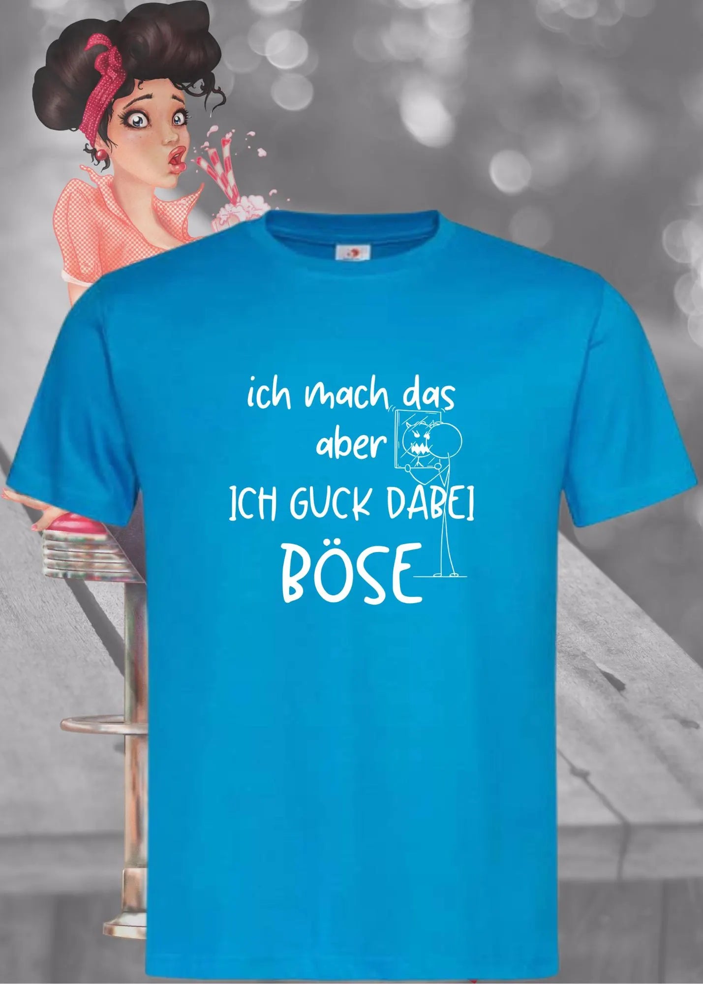 😠 T-Shirt 'Ich mach das aber ich guck dabei böse' 😤 - Witziges Spruch-Shirt für Unwillige 😂