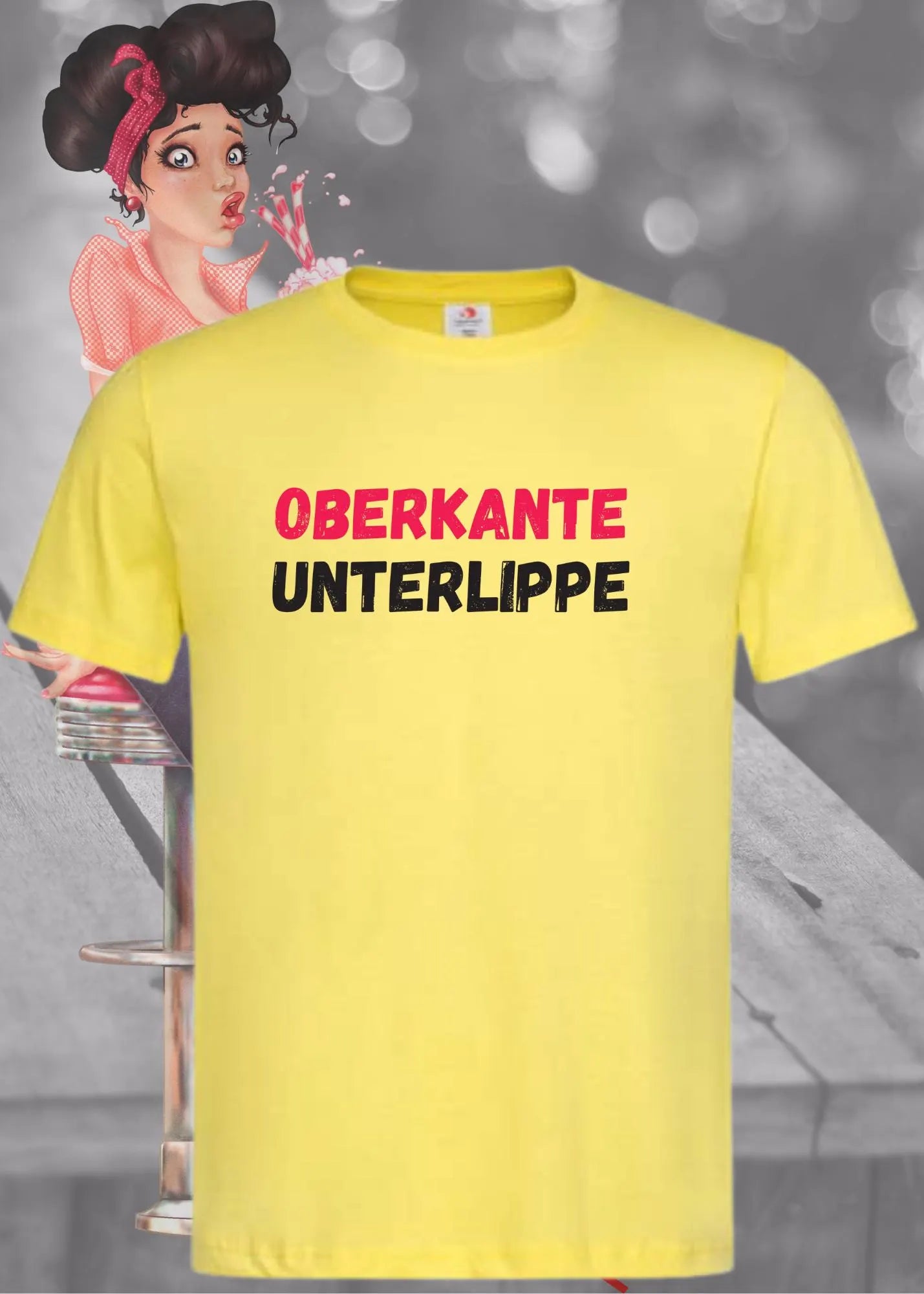 π Unisex T-Shirt 'Oberkante Unterlippe' π | Lustiges Statement Shirt