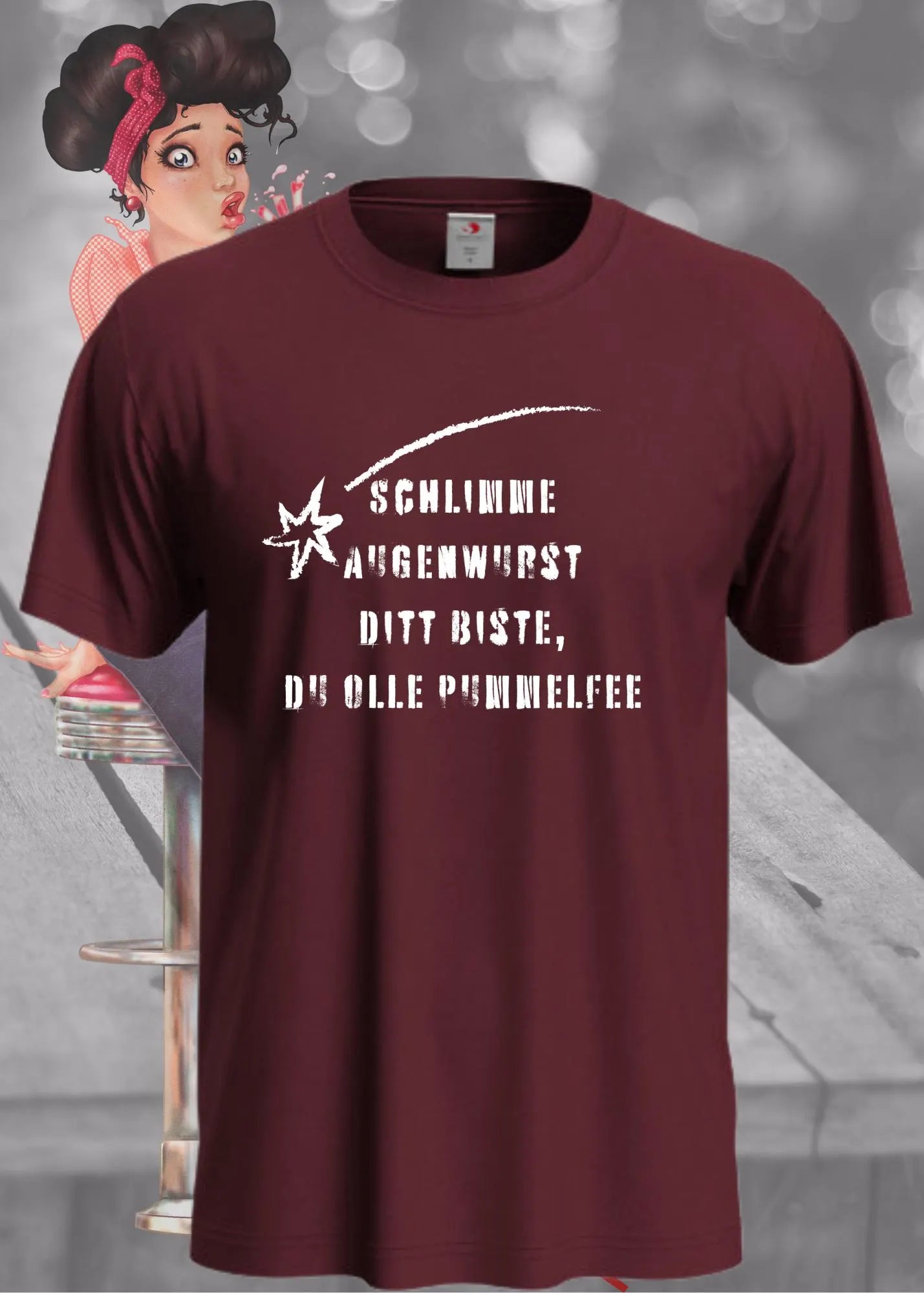 😂 Unisex T-Shirt 'Schlimme Augenwurst Ditt Biste Du' - Berliner Humor Shirt 🤪