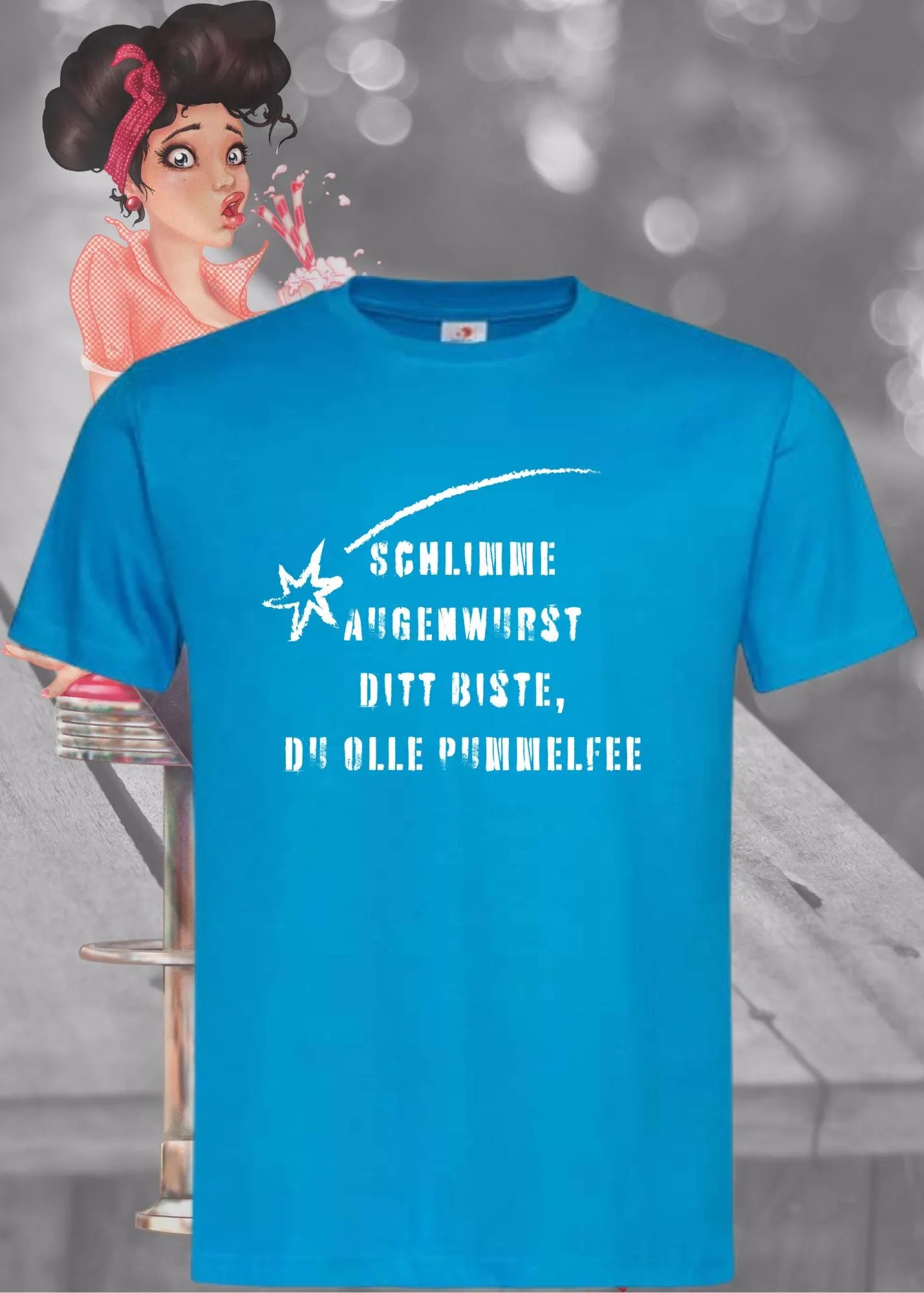 😂 Unisex T-Shirt 'Schlimme Augenwurst Ditt Biste Du' - Berliner Humor Shirt 🤪
