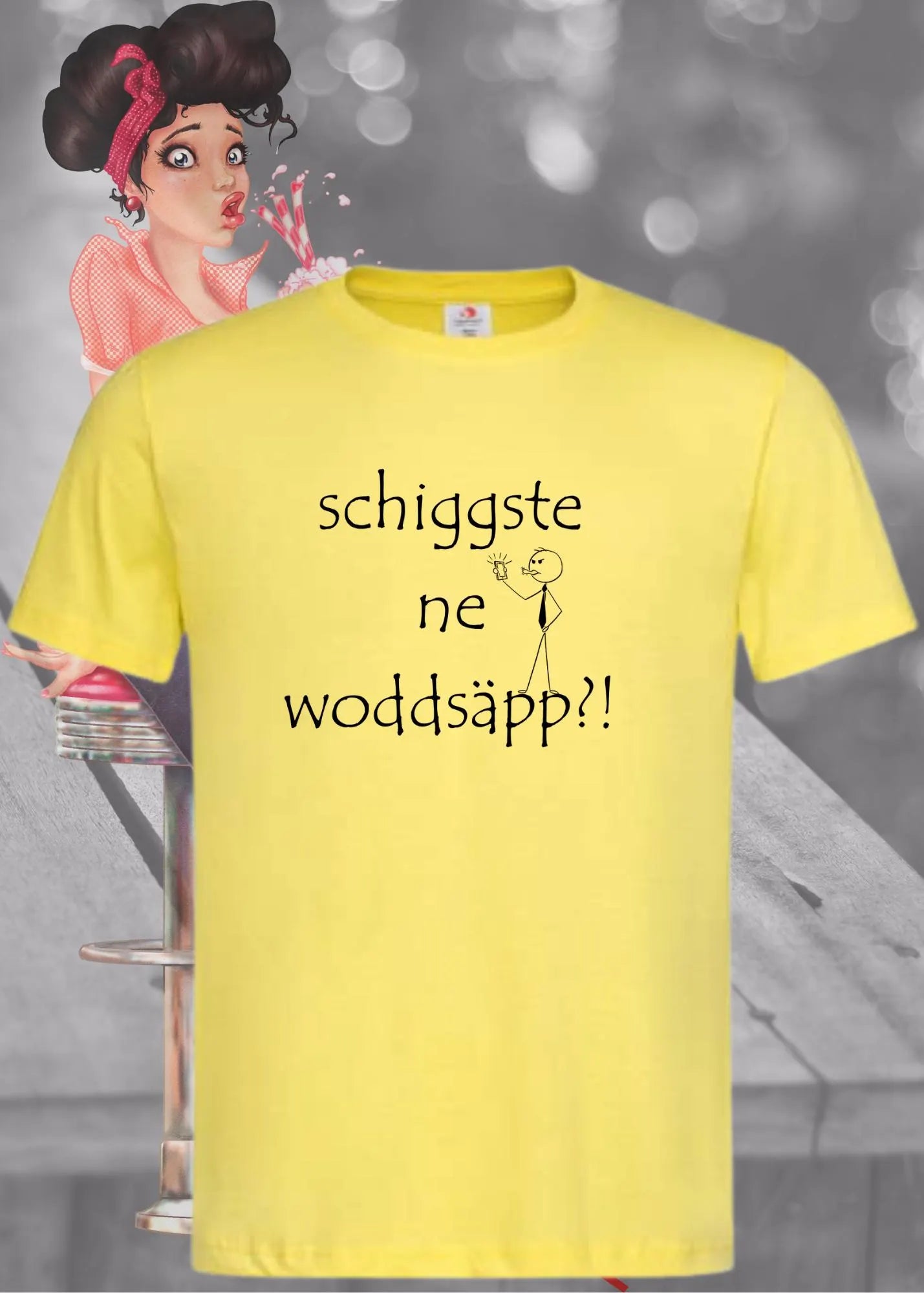 📱 Unisex T-Shirt 'Schiggste Ne Woddsäpp?' - Ruhrpott Humor Shirt 😂