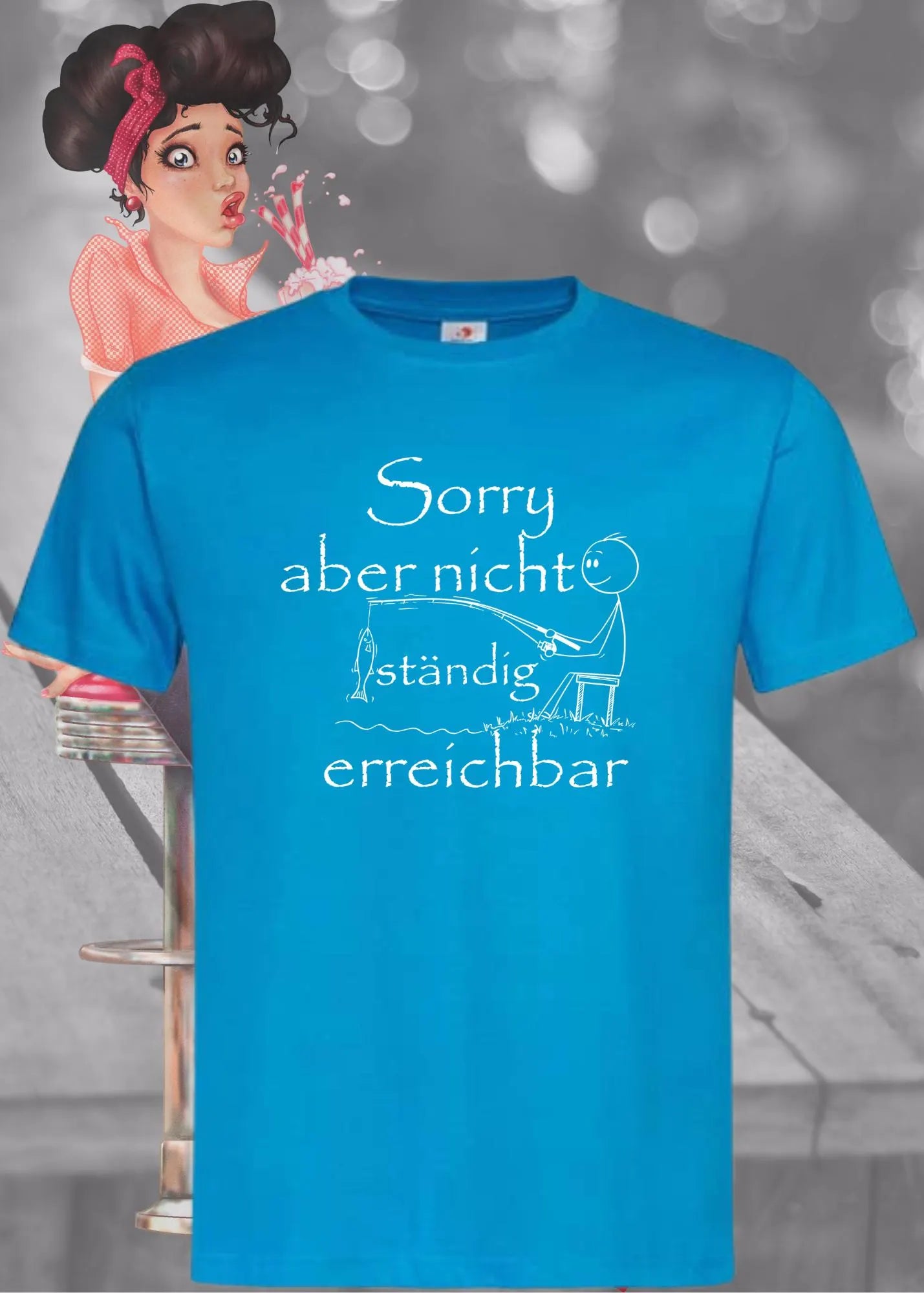 📵 T-Shirt 'Sorry aber nicht ständig erreichbar' 🤷♂️ - Witziges Spruch-Shirt für Grenzensetzer 😂