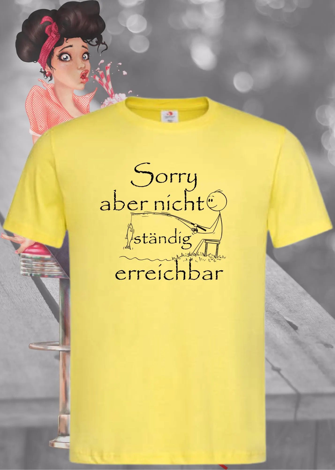 📵 T-Shirt 'Sorry aber nicht ständig erreichbar' 🤷♂️ - Witziges Spruch-Shirt für Grenzensetzer 😂