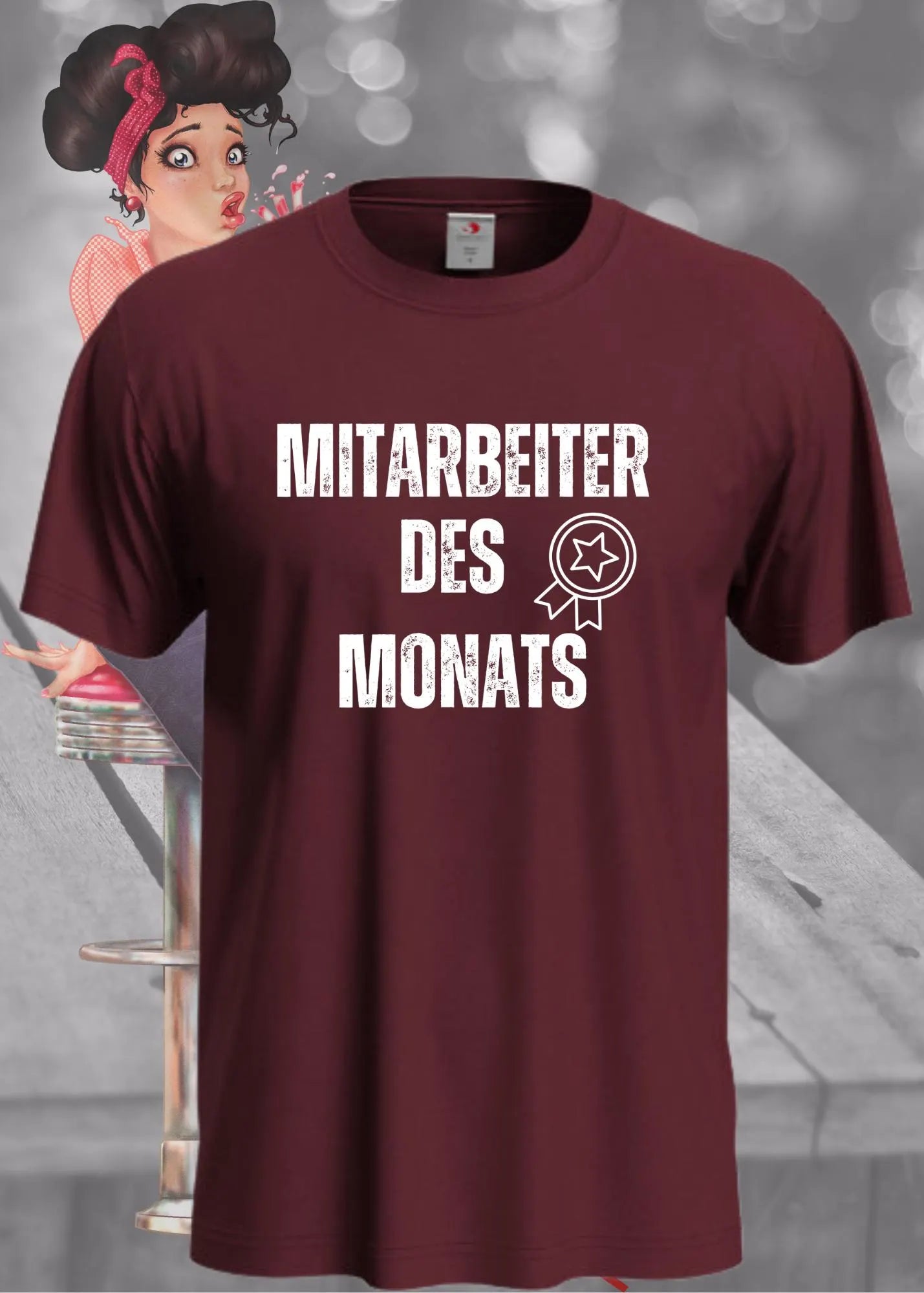 🏆 T-Shirt 'Mitarbeiter des Monats' 👔 - Witziges Büro-Shirt für Erfolgreiche 😂