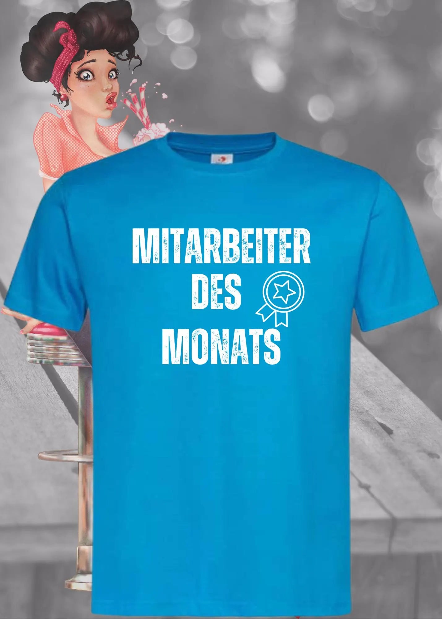 🏆 T-Shirt 'Mitarbeiter des Monats' 👔 - Witziges Büro-Shirt für Erfolgreiche 😂