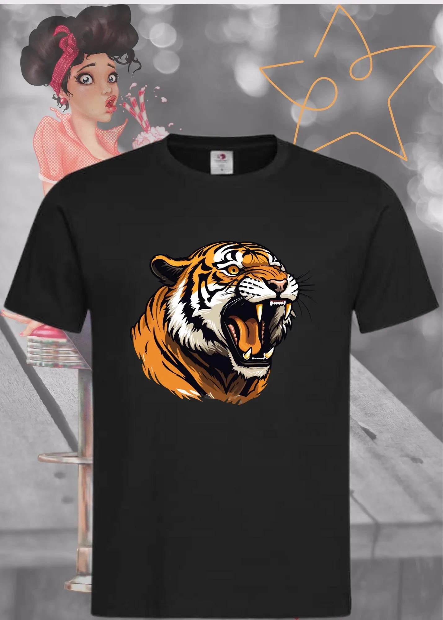 🐅 T-Shirt Tiger - Wunderschönes Tiger-Motiv 🔥 - Majestätisches Raubtier-Shirt 😍