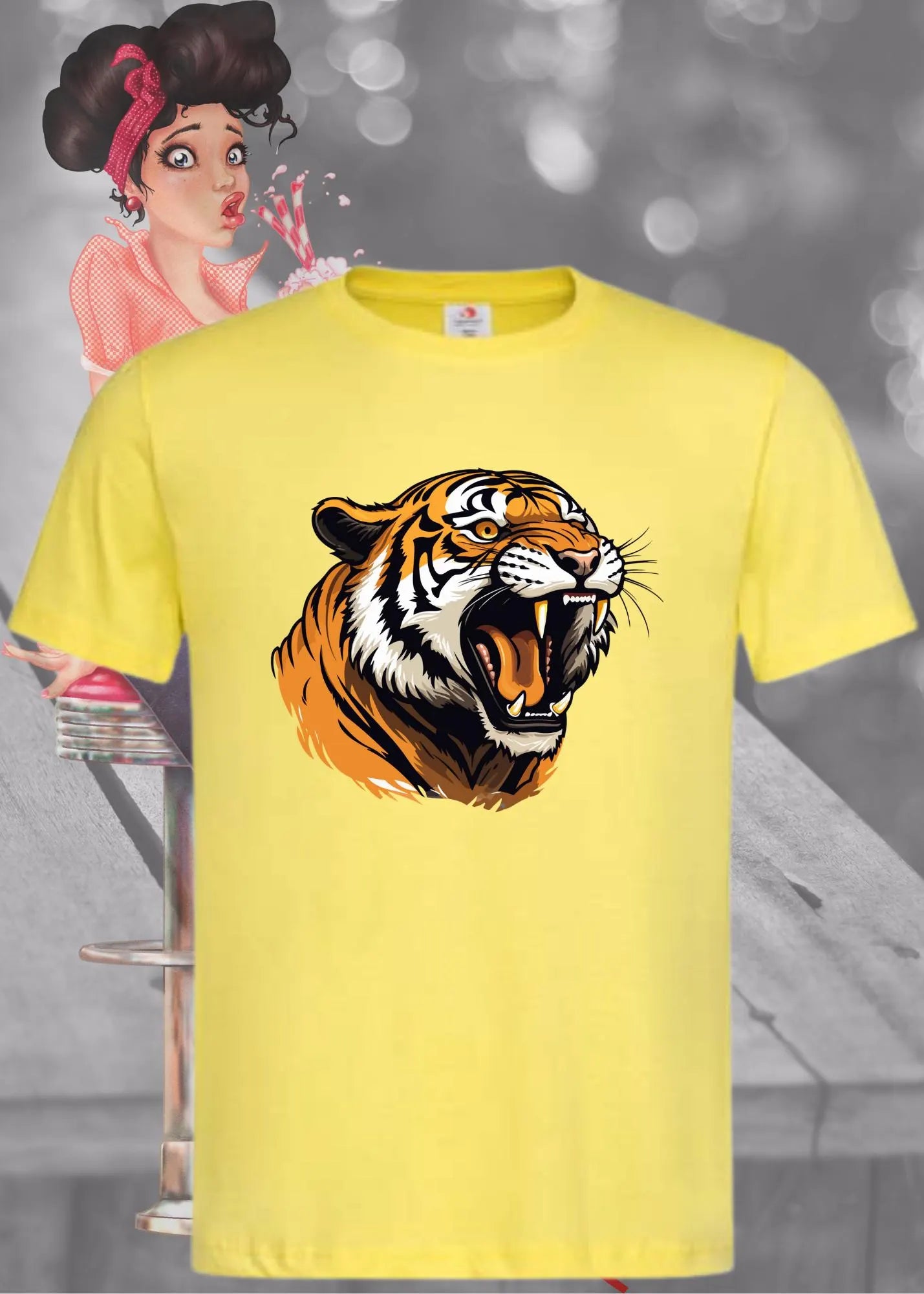 🐅 T-Shirt Tiger - Wunderschönes Tiger-Motiv 🔥 - Majestätisches Raubtier-Shirt 😍