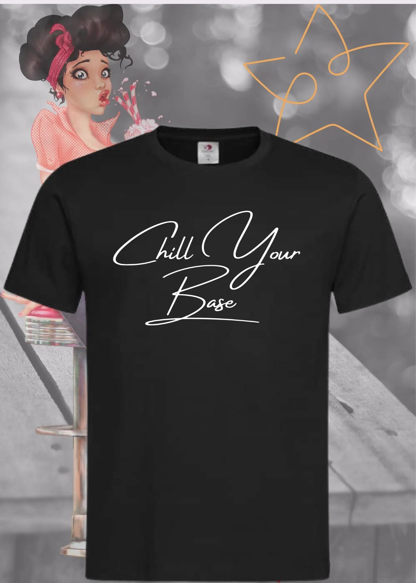 😎 T-Shirt 'Chill your Base in your Face' 🔥 - Provokantes Spruch-Shirt für Selbstbewusste 💪