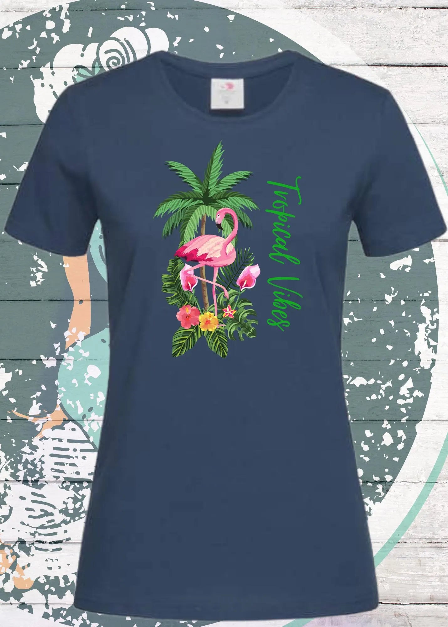 🌴☀️ Damen T-Shirt Tropical Vibes - Urlaubsfeeling pur! 🏖️